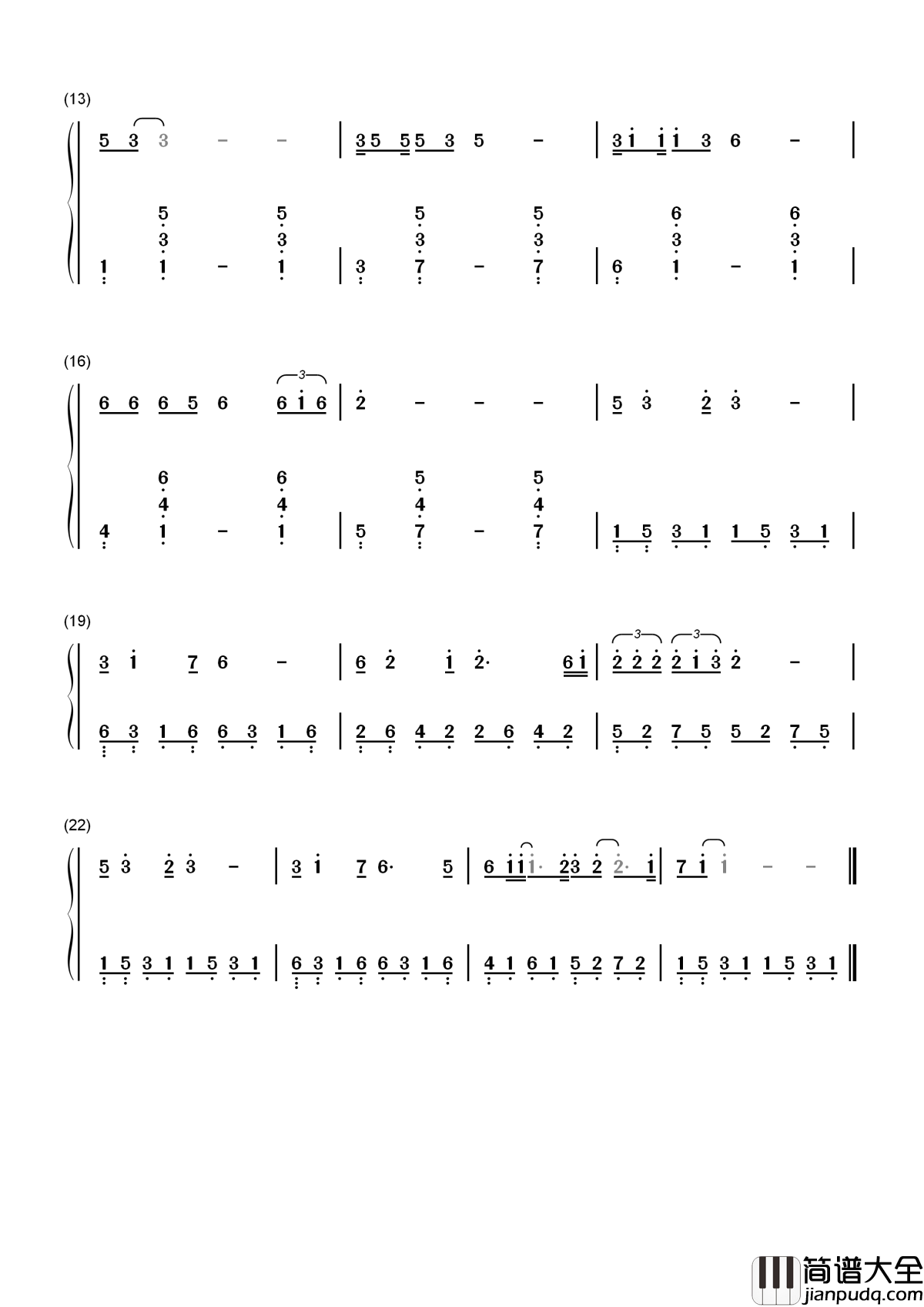 感恩的心简谱__欧阳菲菲__唱响全世界的经典绝唱