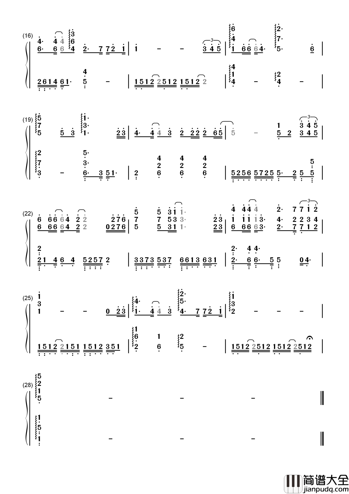 梨花又开放简谱_韩红_重返了故乡，梨花又开放