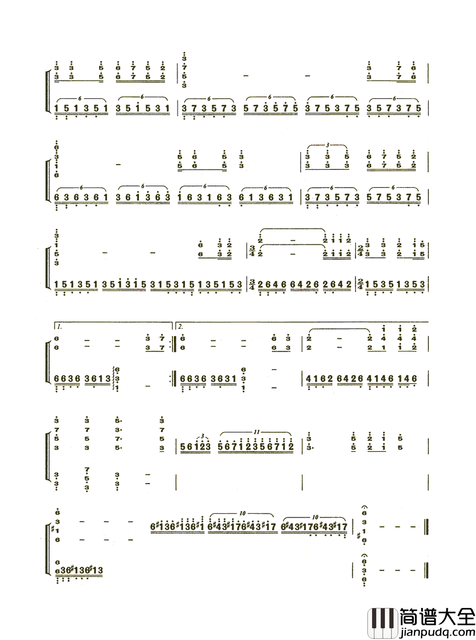 青藏高原简谱__李娜__一首让人敬畏无法超越的经典巨作