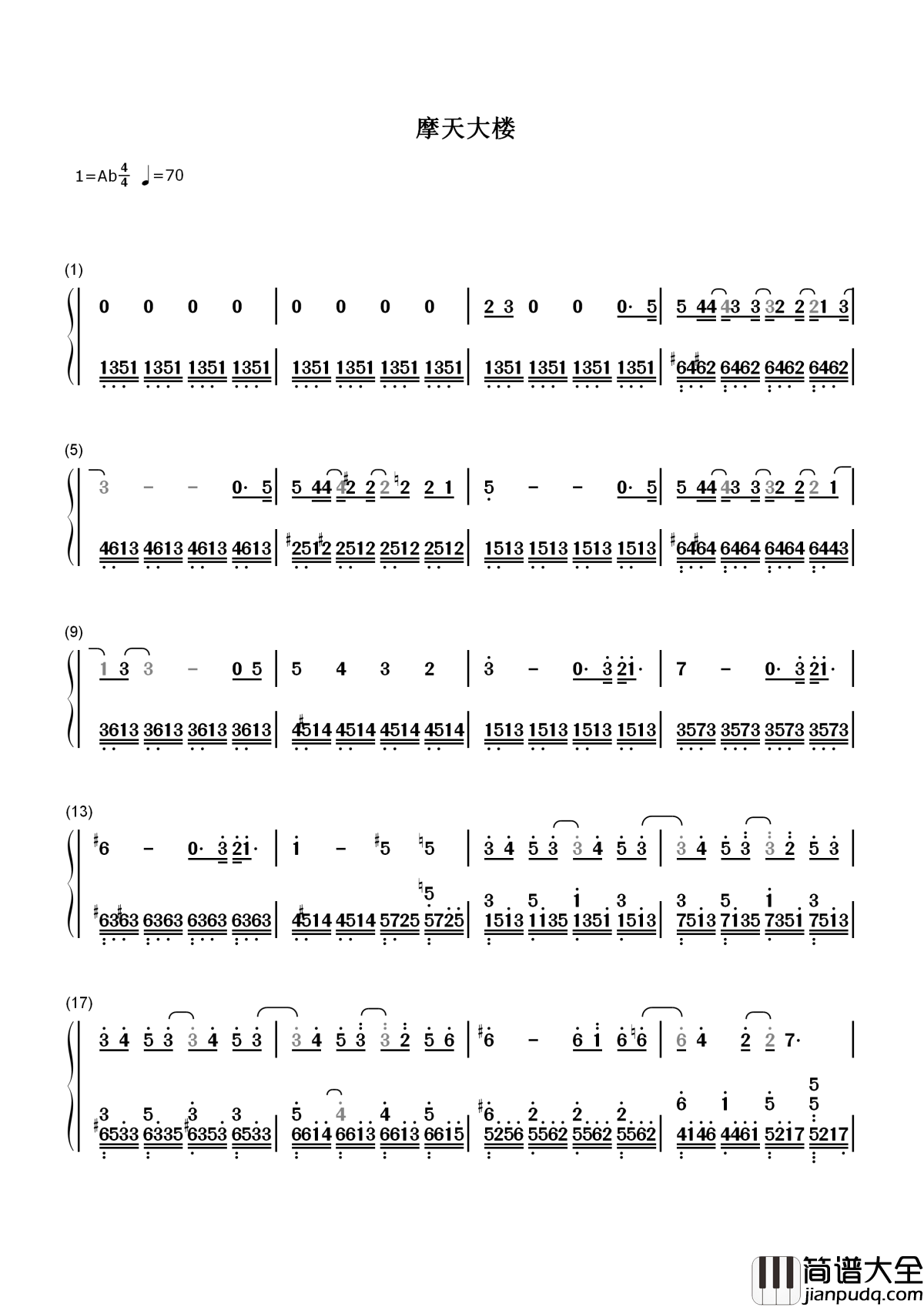 摩天大楼简谱__薛之谦突破情歌致敬小人物