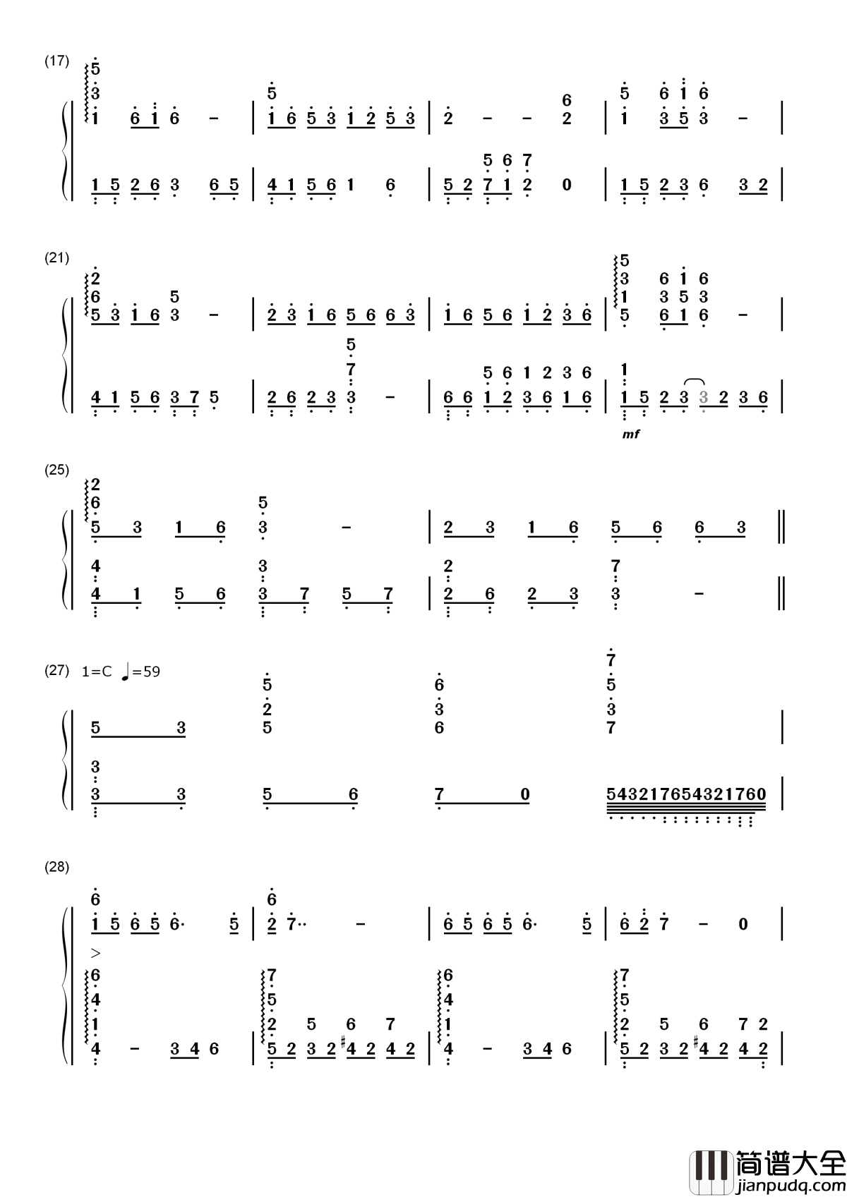 鸿雁简谱_降央卓玛_唱得深情悠远，令人遐想万千