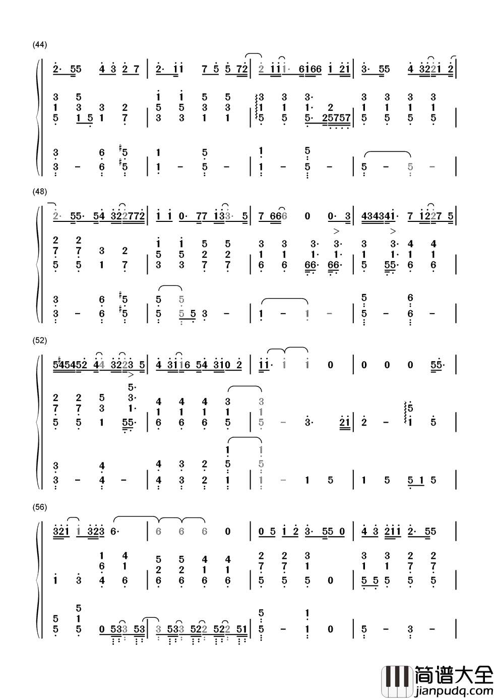 第一首情歌简谱_汪苏泷_第一首情歌，写的都是忐忑