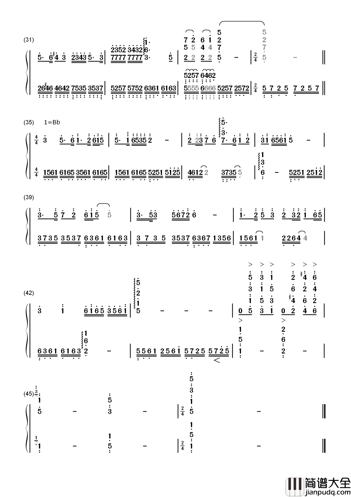 梁祝简谱_巫漪丽_在天愿作比翼鸟，在地愿为连理枝
