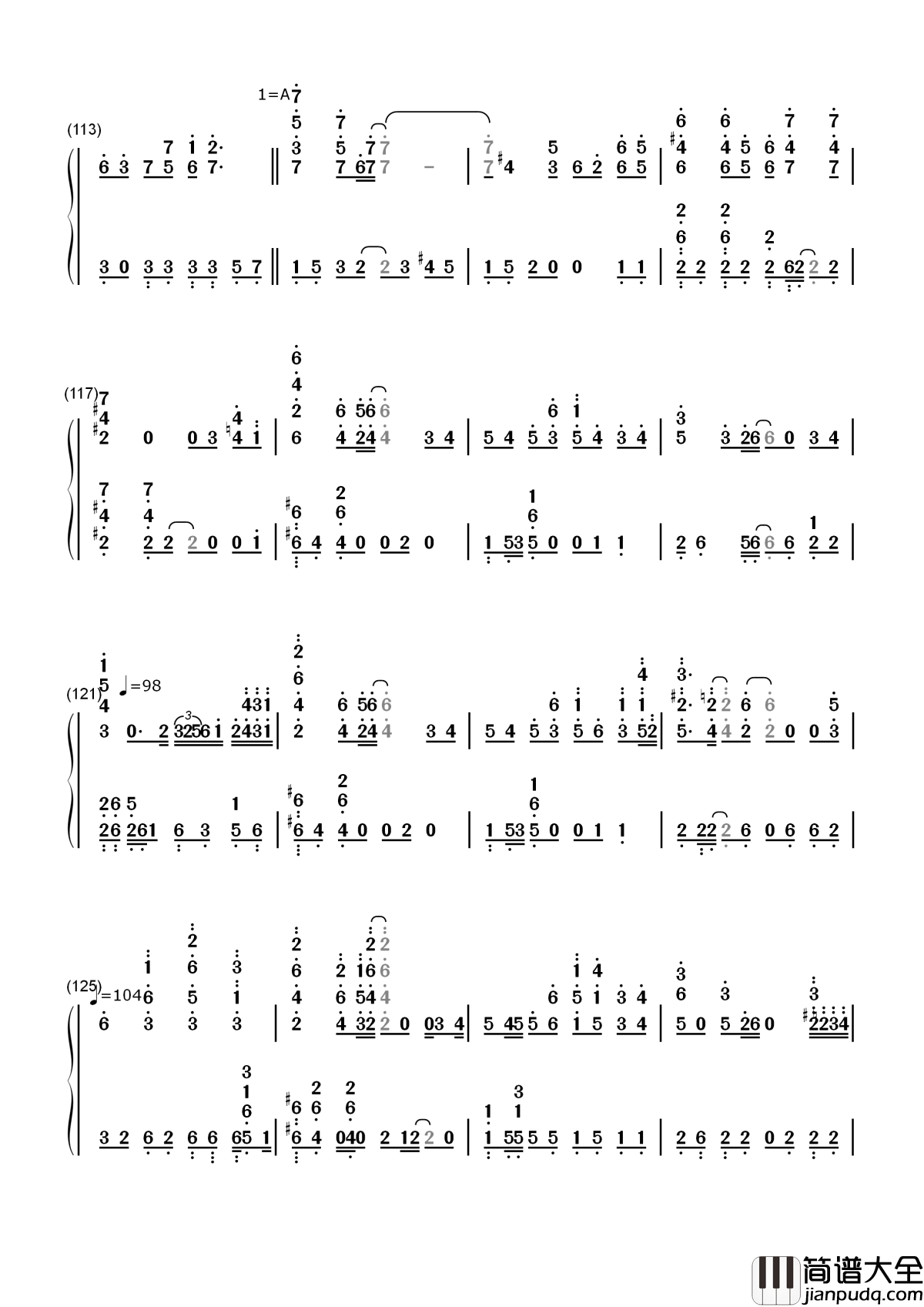 鸟之诗简谱_穿过云端，是谁的天堂，在召唤