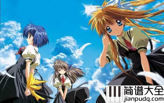 鸟之诗简谱_穿过云端，是谁的天堂，在召唤