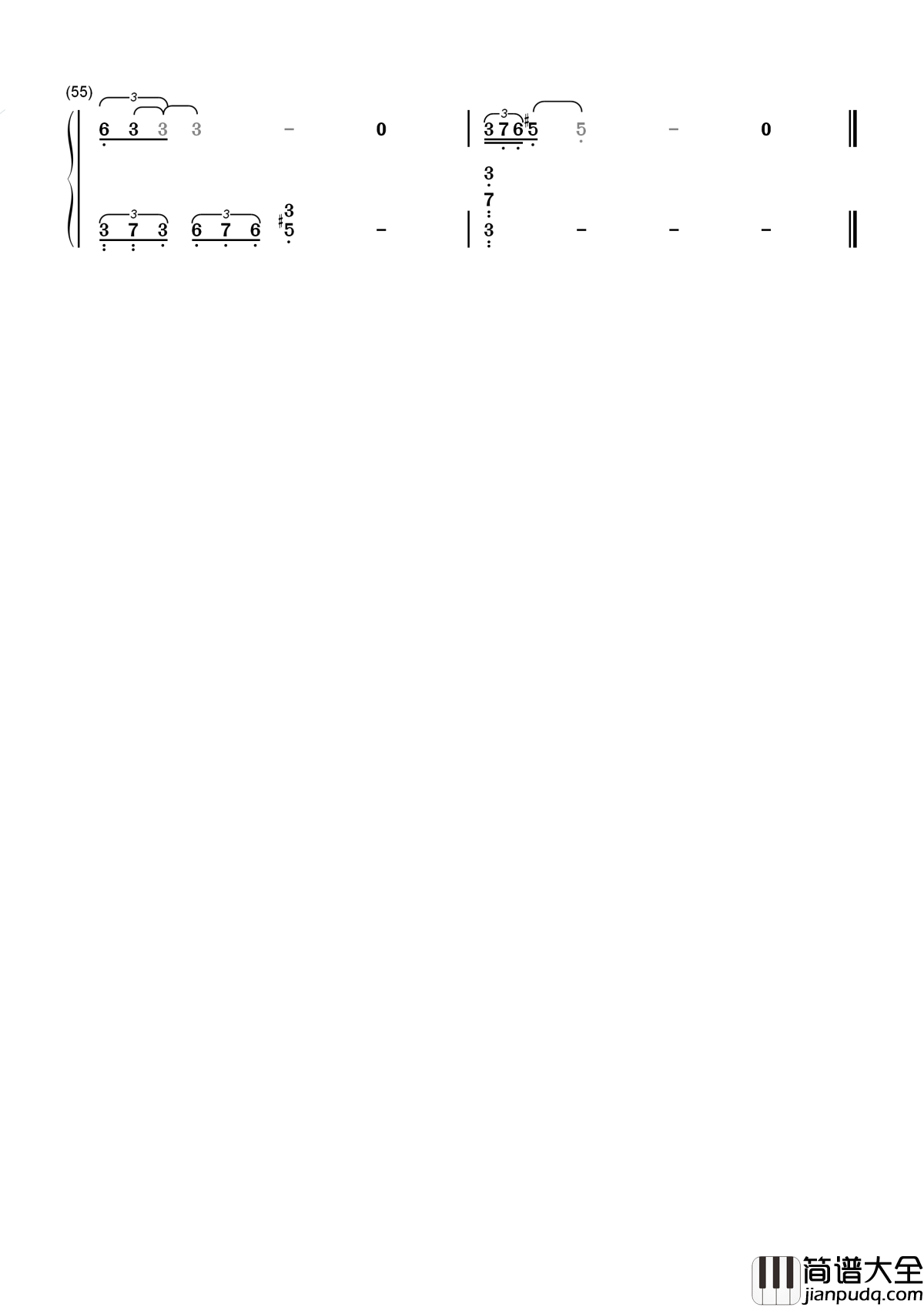 爱简谱_莫文蔚_没结果的花_未完成的牵挂