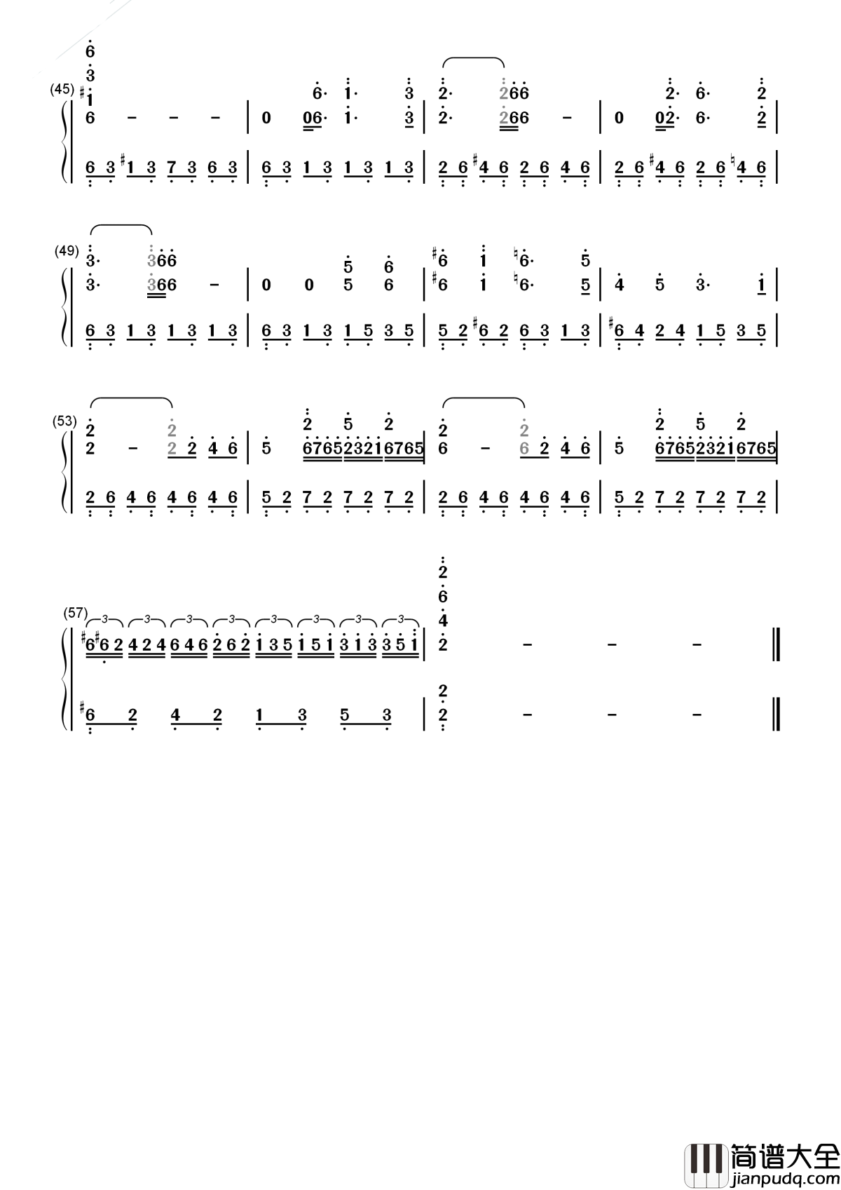 出埃及记简谱_马克西姆_电影出埃及记主题曲