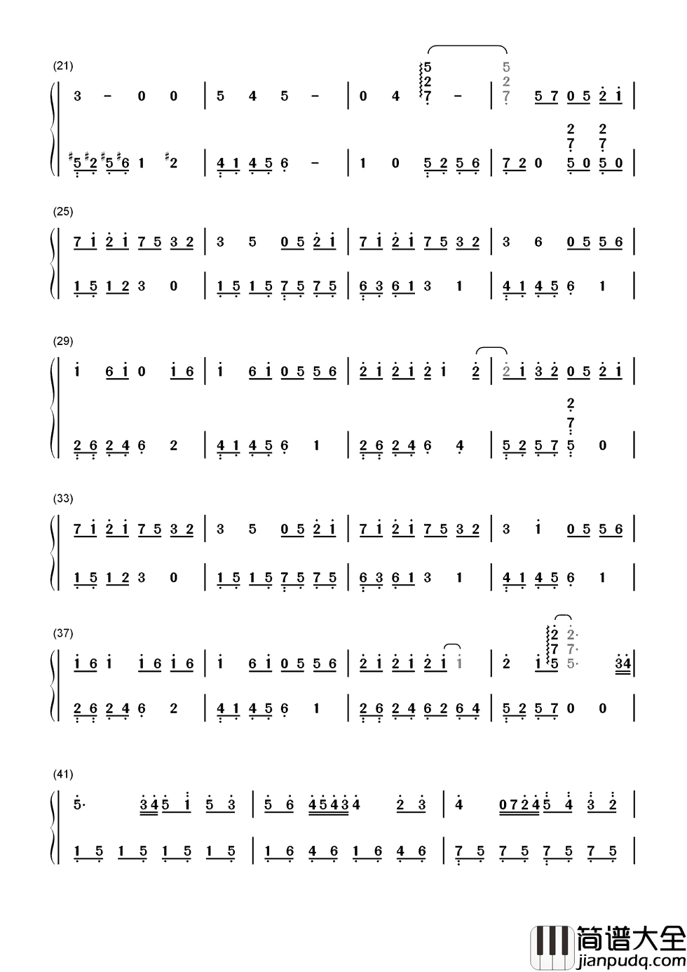 天黑黑简谱_孙燕姿_我怀念过去单纯美好的小幸福