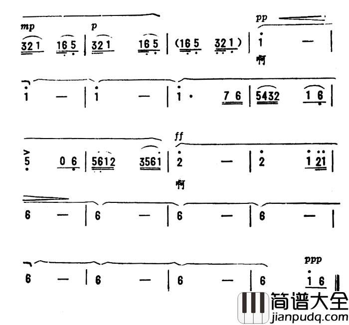 布谷鸟_简谱_四川新民歌、劫夫编曲