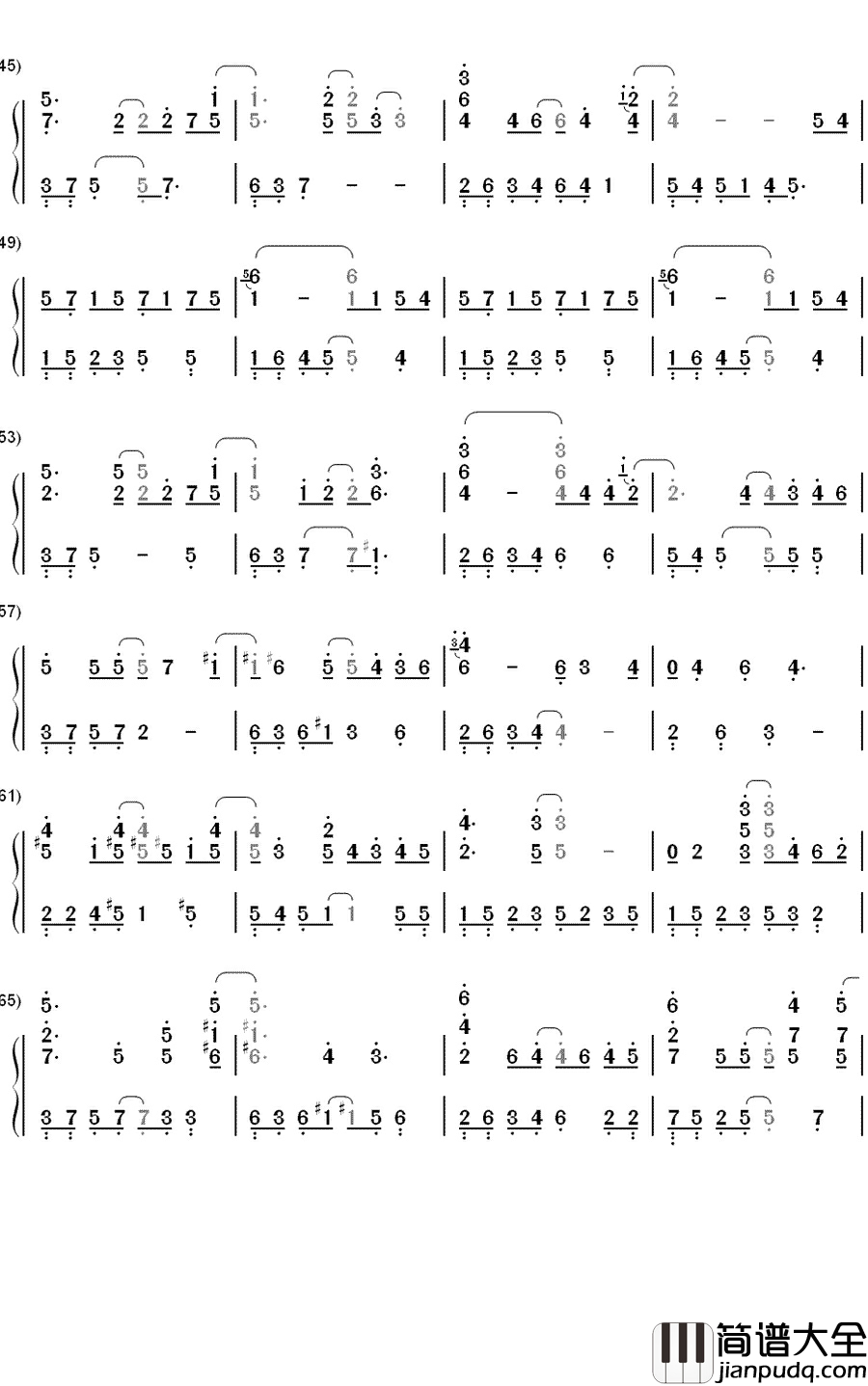 Dreams钢琴简谱_数字双手_李闰珉