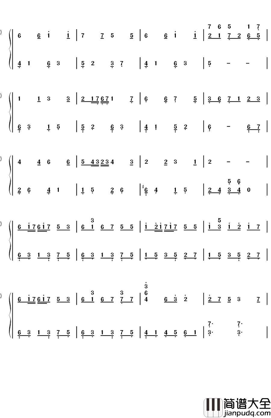 流动的城市钢琴简谱_数字双手_林海