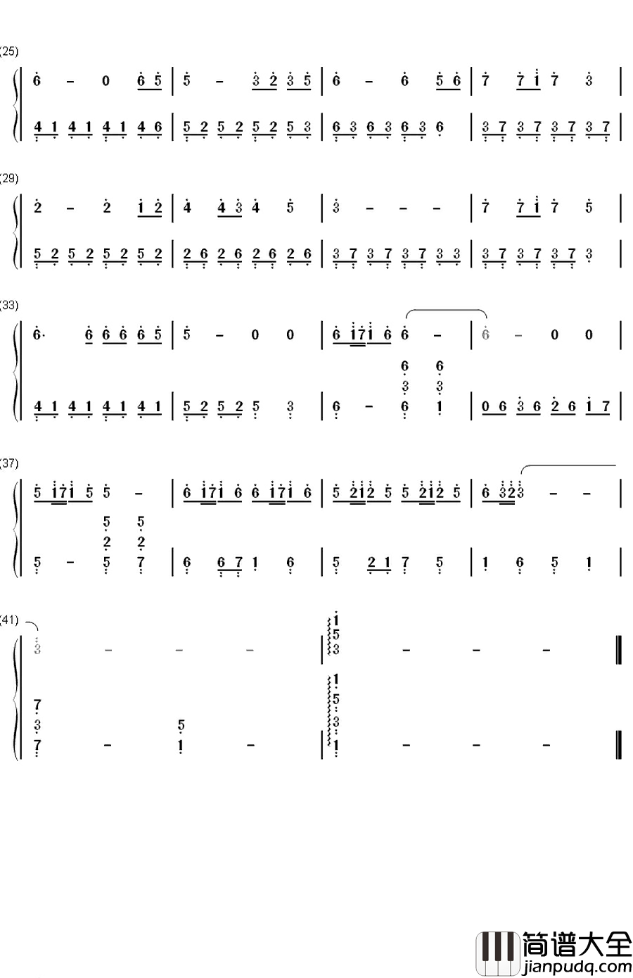 While_Your_Lips_Are_Still_Red钢琴简谱_数字双手_Nightwish