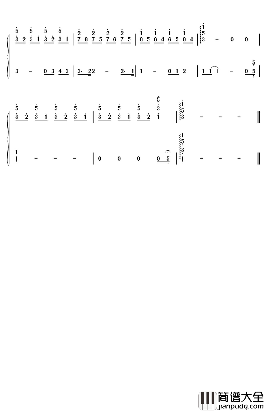 the_rose钢琴简谱_数字双手_西城男孩__westlife