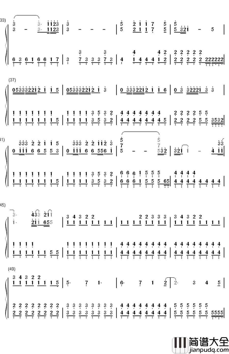 The_Climb钢琴简谱_数字双手_Miley_Cyrus