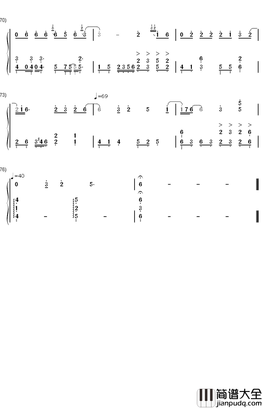 少年情钢琴简谱_数字双手_陈依婷