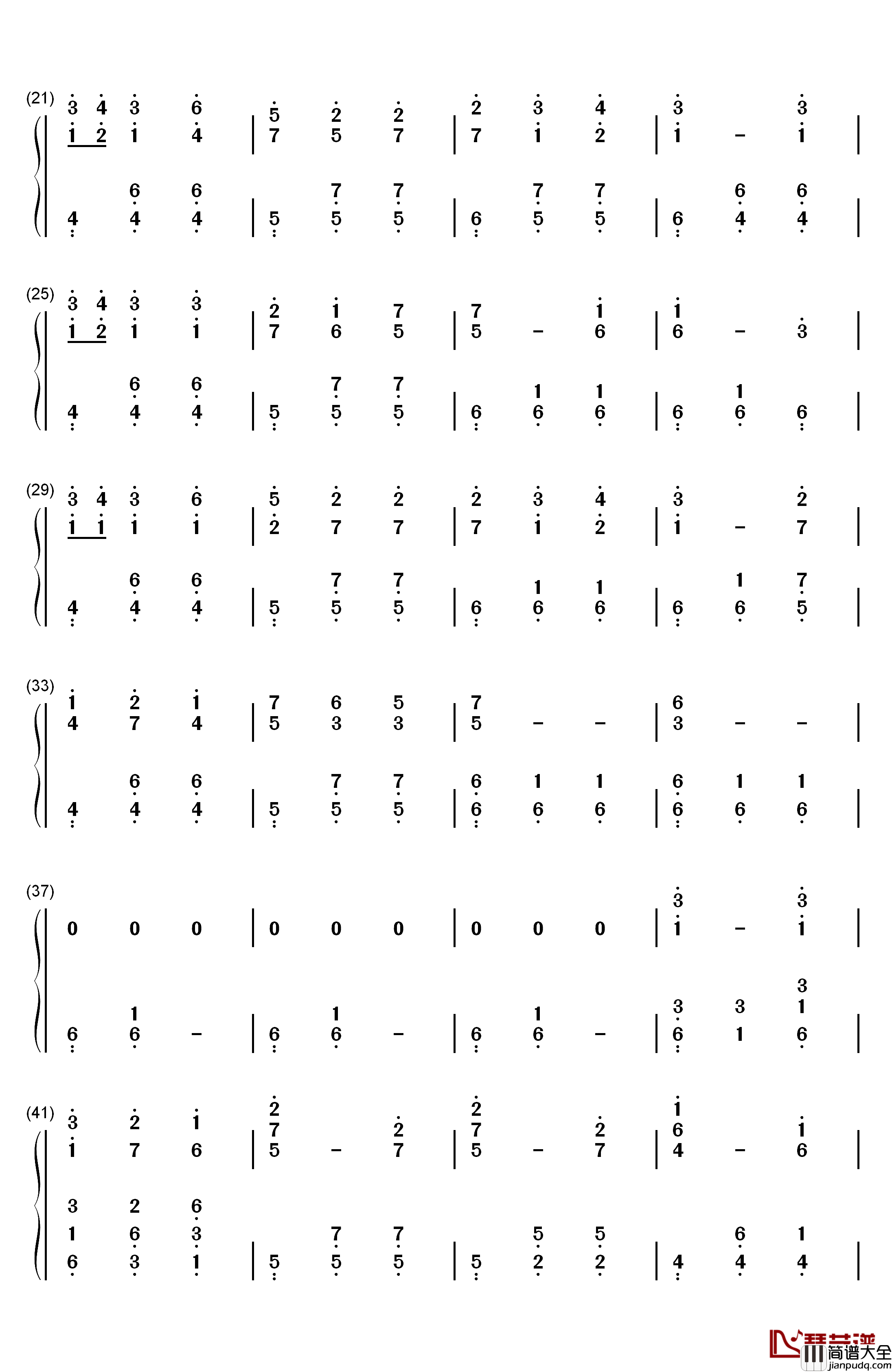 It's_Only_the_Fairy_Tale钢琴简谱_数字双手_宫村优子