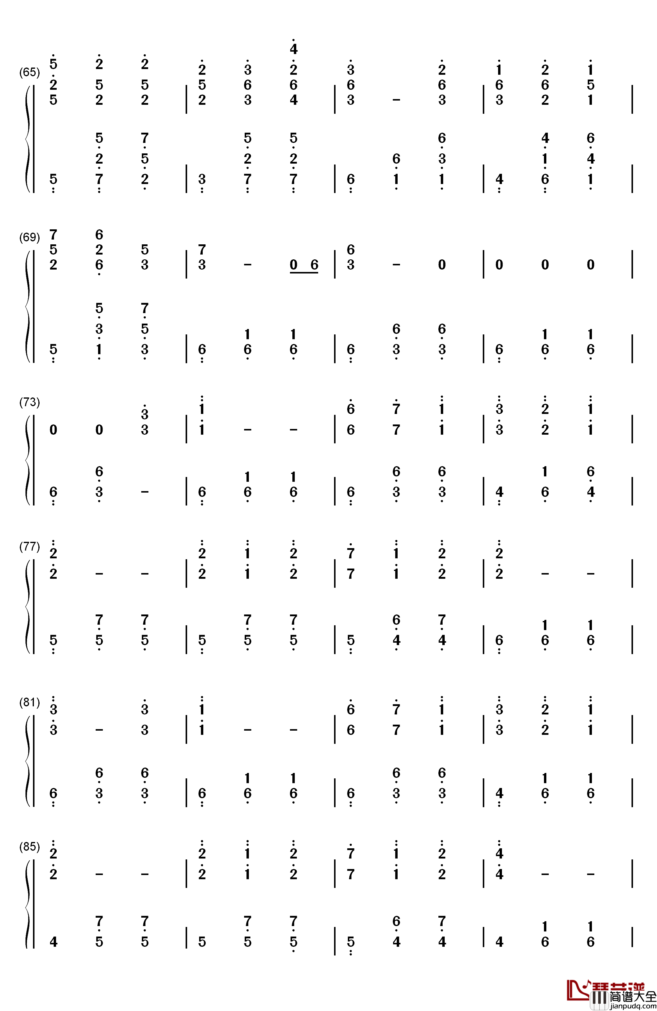 It's_Only_the_Fairy_Tale钢琴简谱_数字双手_宫村优子