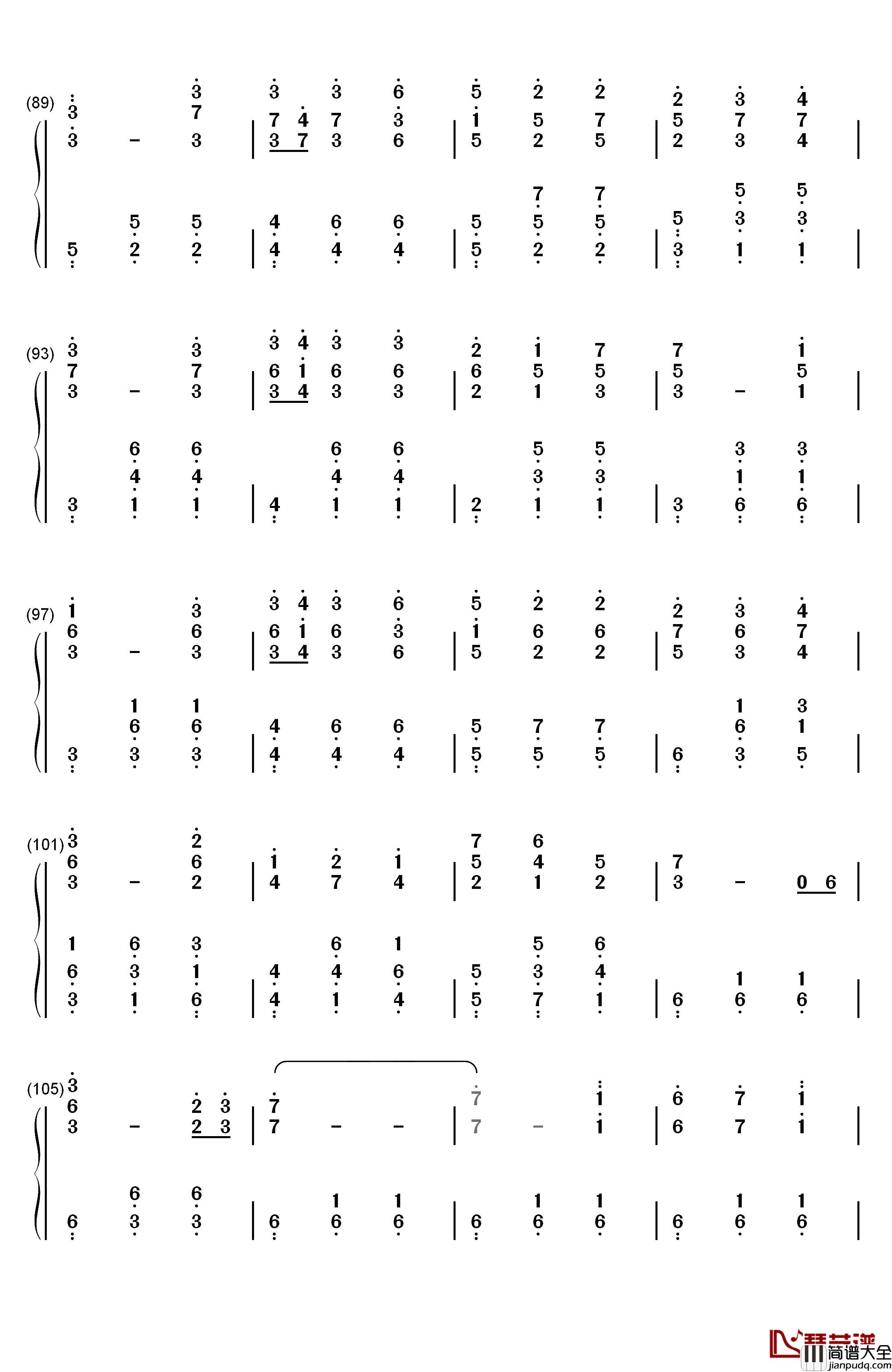 It's_Only_the_Fairy_Tale钢琴简谱_数字双手_宫村优子
