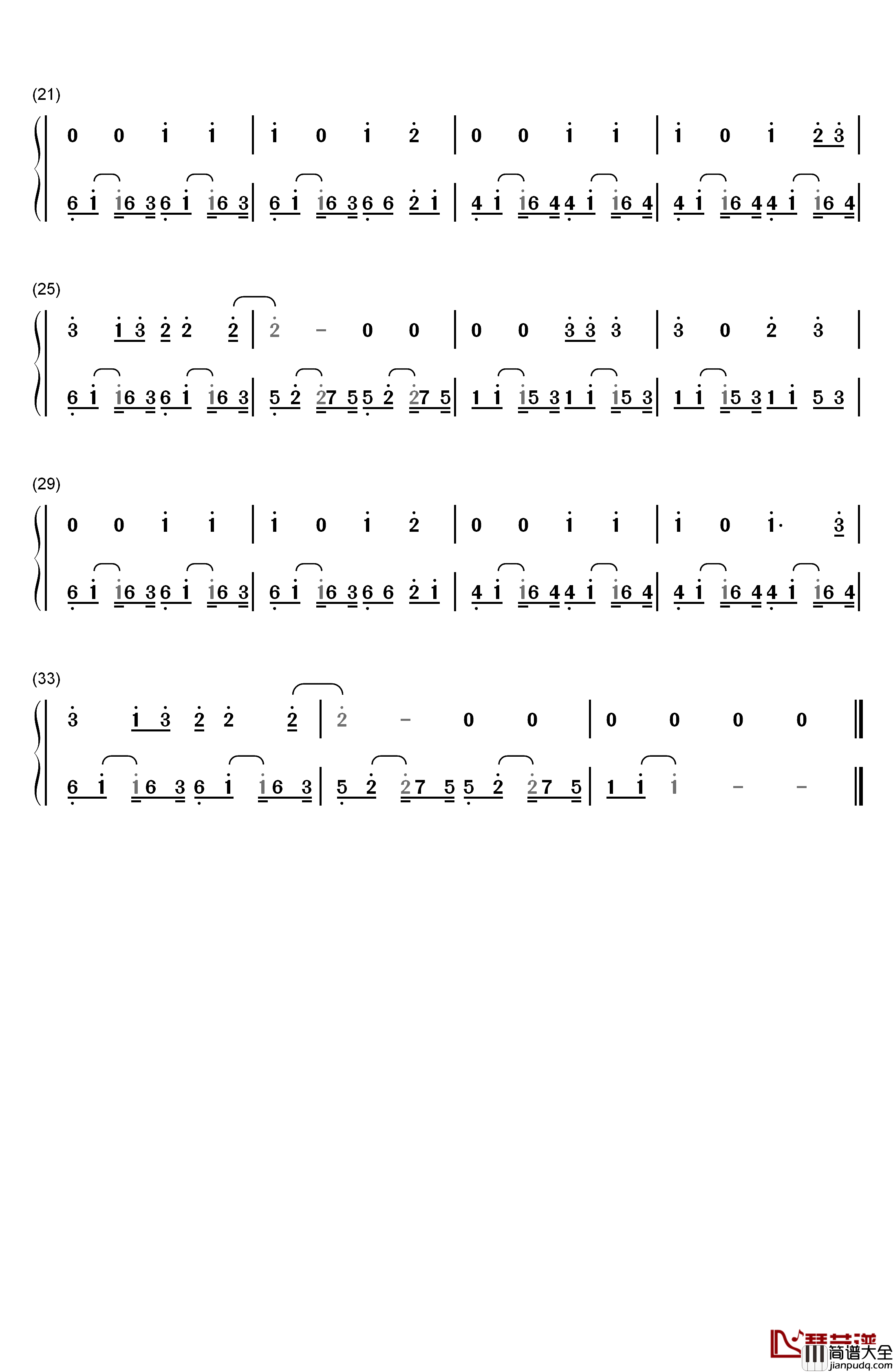 Bonfire_Heart钢琴简谱_数字双手_James_Blunt_詹姆斯·布朗特