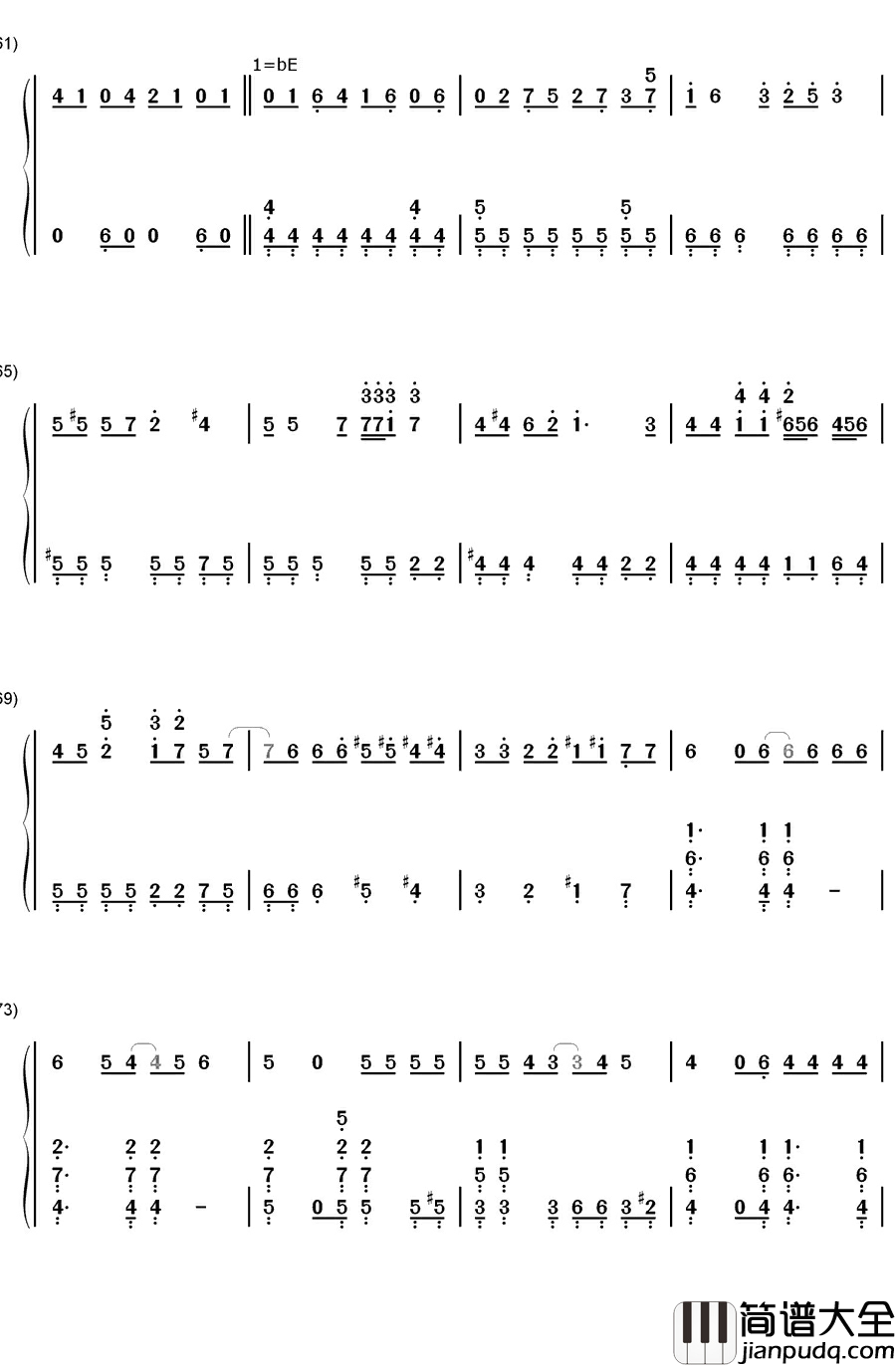 七龙珠GT主题曲钢琴简谱_数字双手_七龙珠GT