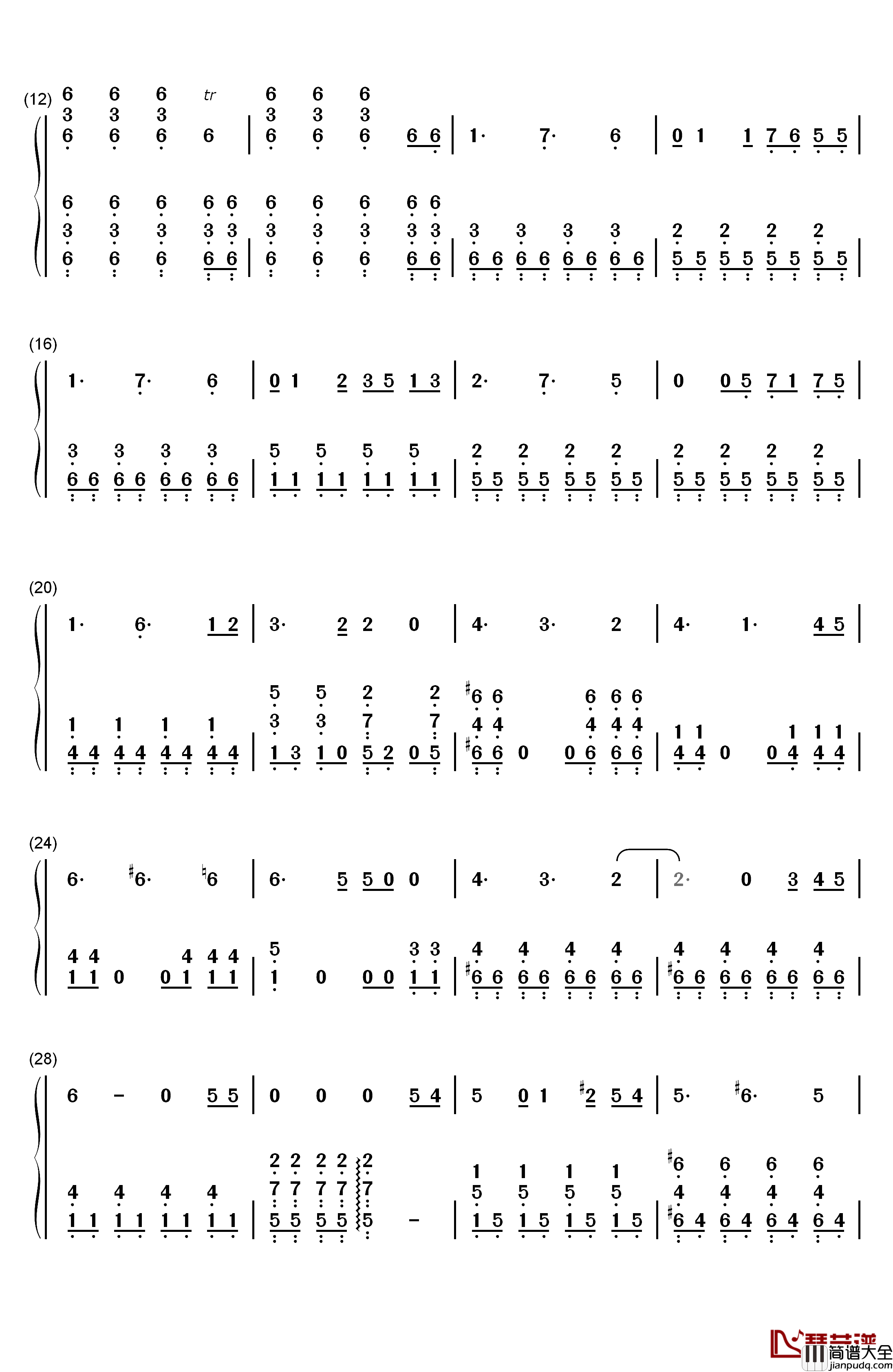 Resuscitated_Hope钢琴简谱_数字双手_コミネリサ_小峰理纱　