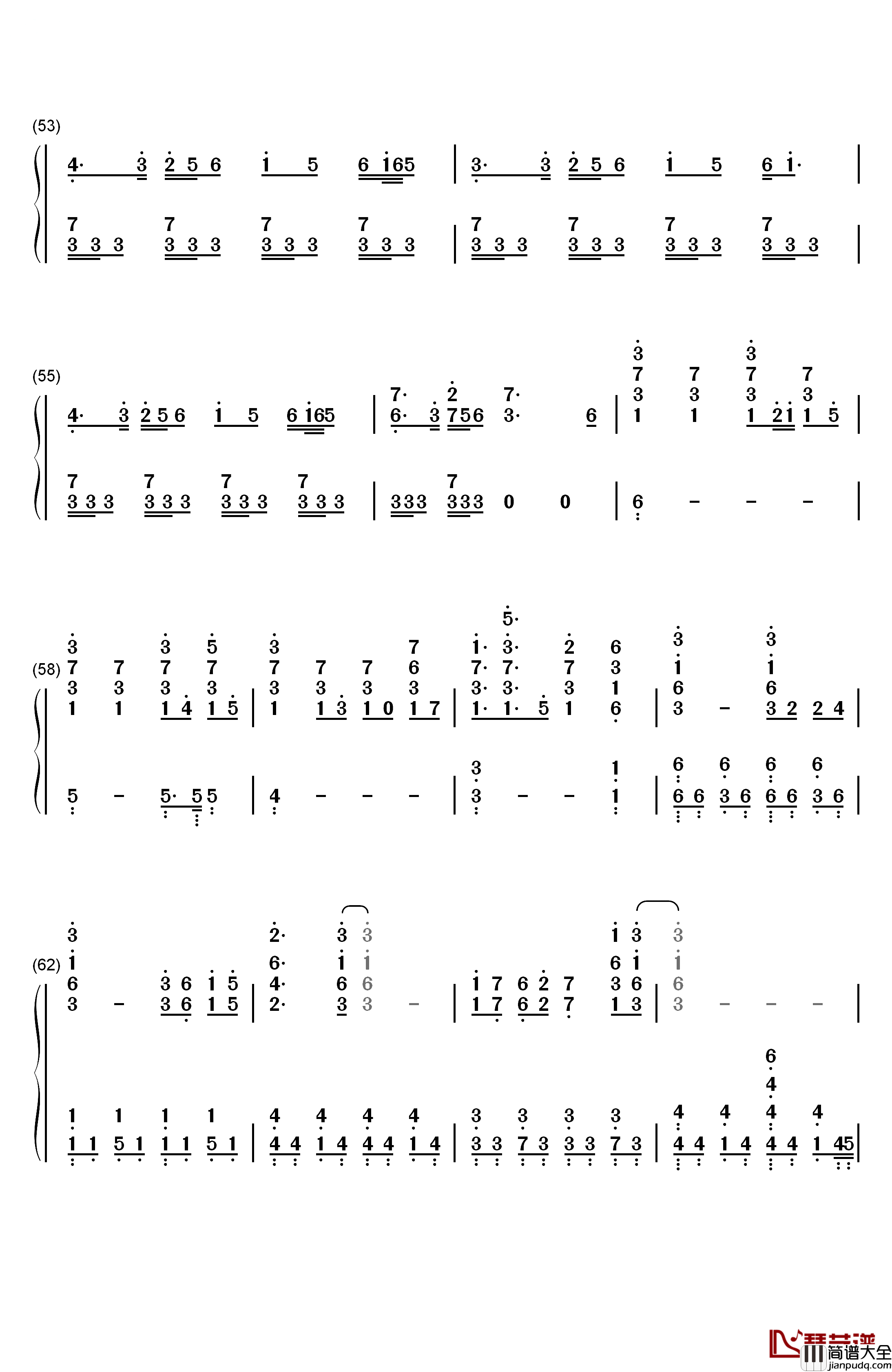 Call_your_name钢琴简谱_数字双手_mpi_&_CASG