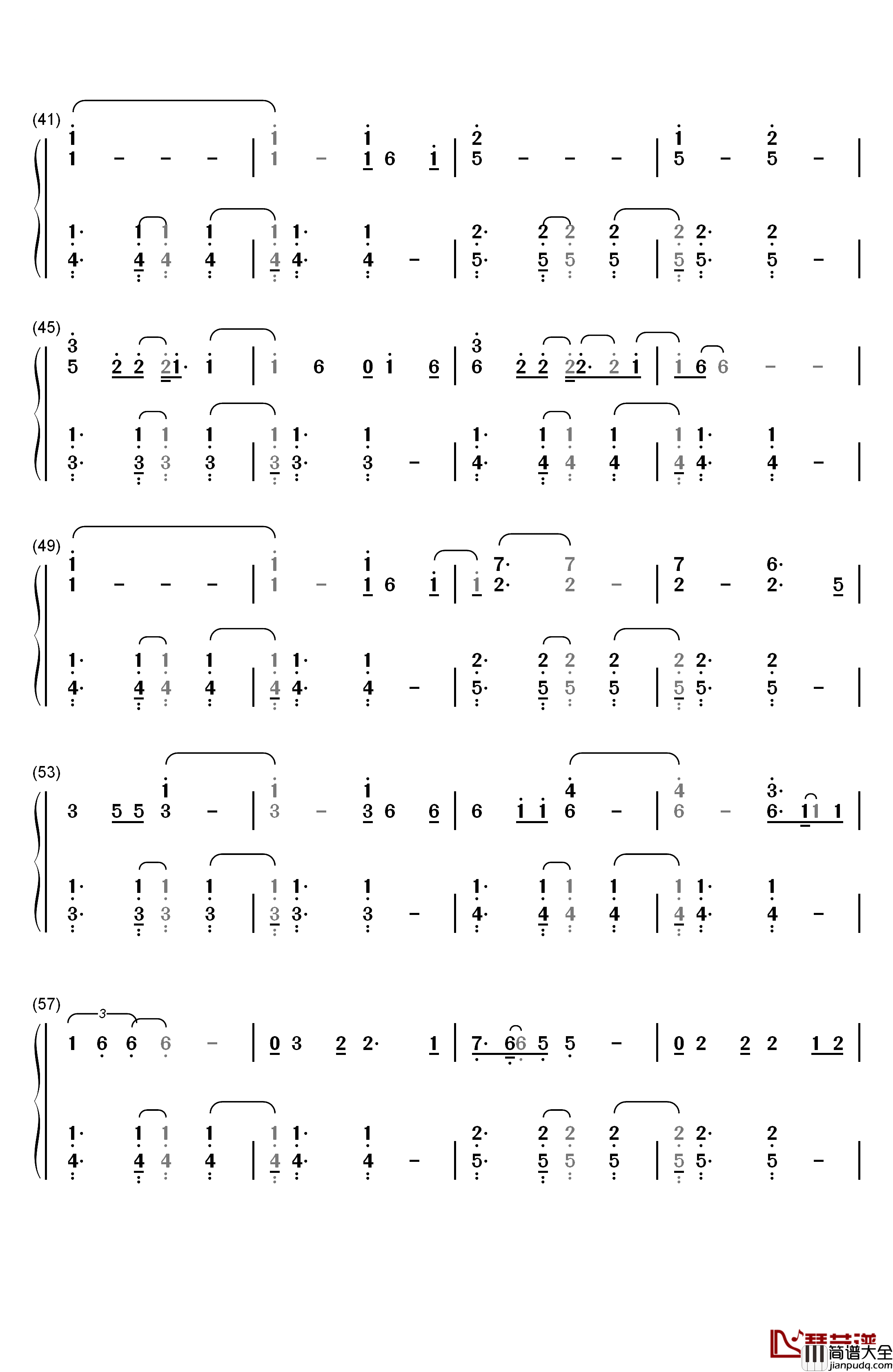 Chandelier钢琴简谱_数字双手_Sia