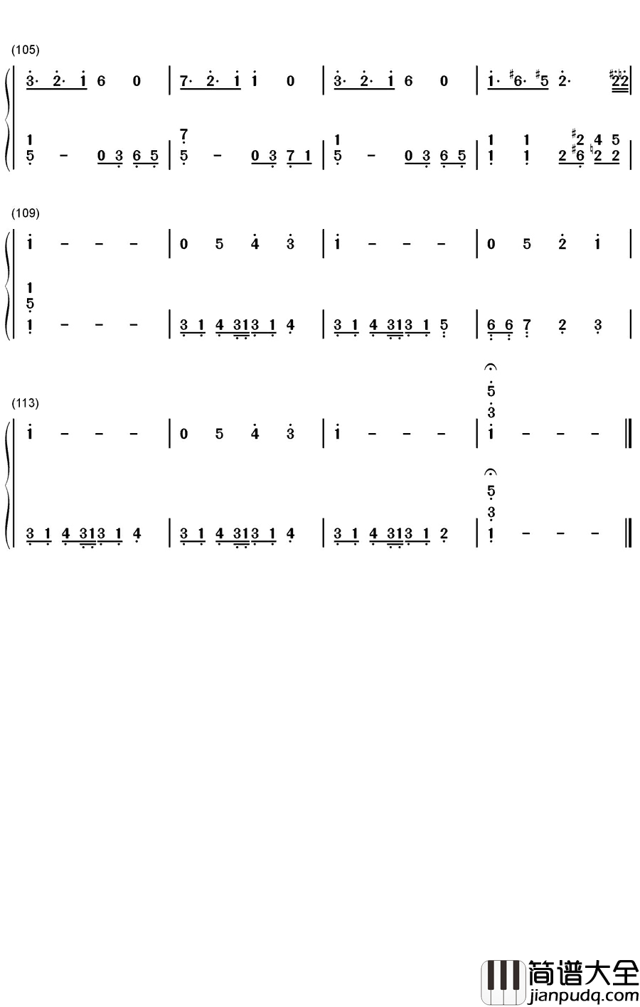 突然钢琴简谱_数字双手_FIELD_OF_VIEW