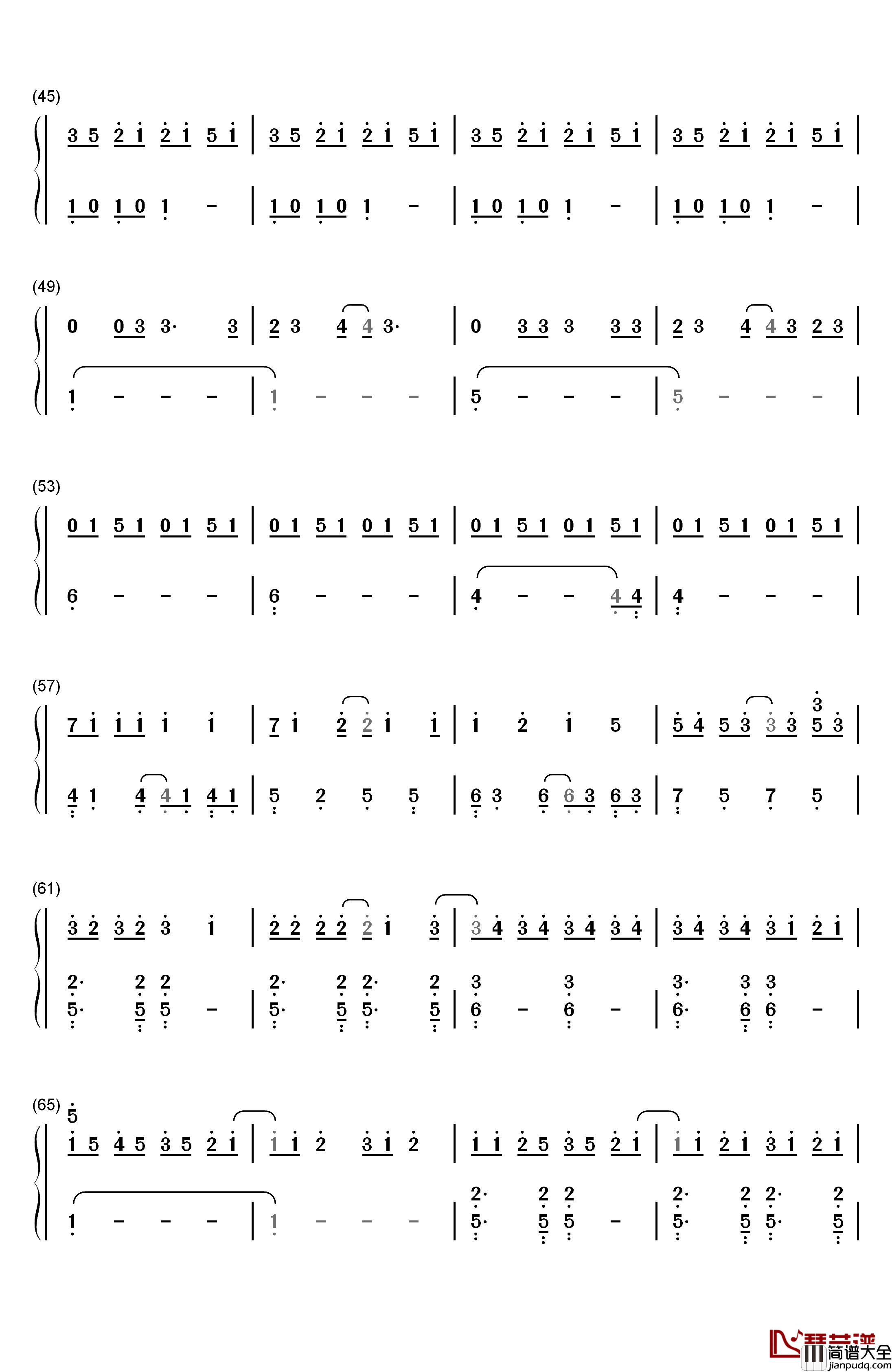 Love_Story_Meets_Viva_La_Vida钢琴简谱_数字双手_The_Piano_Guys