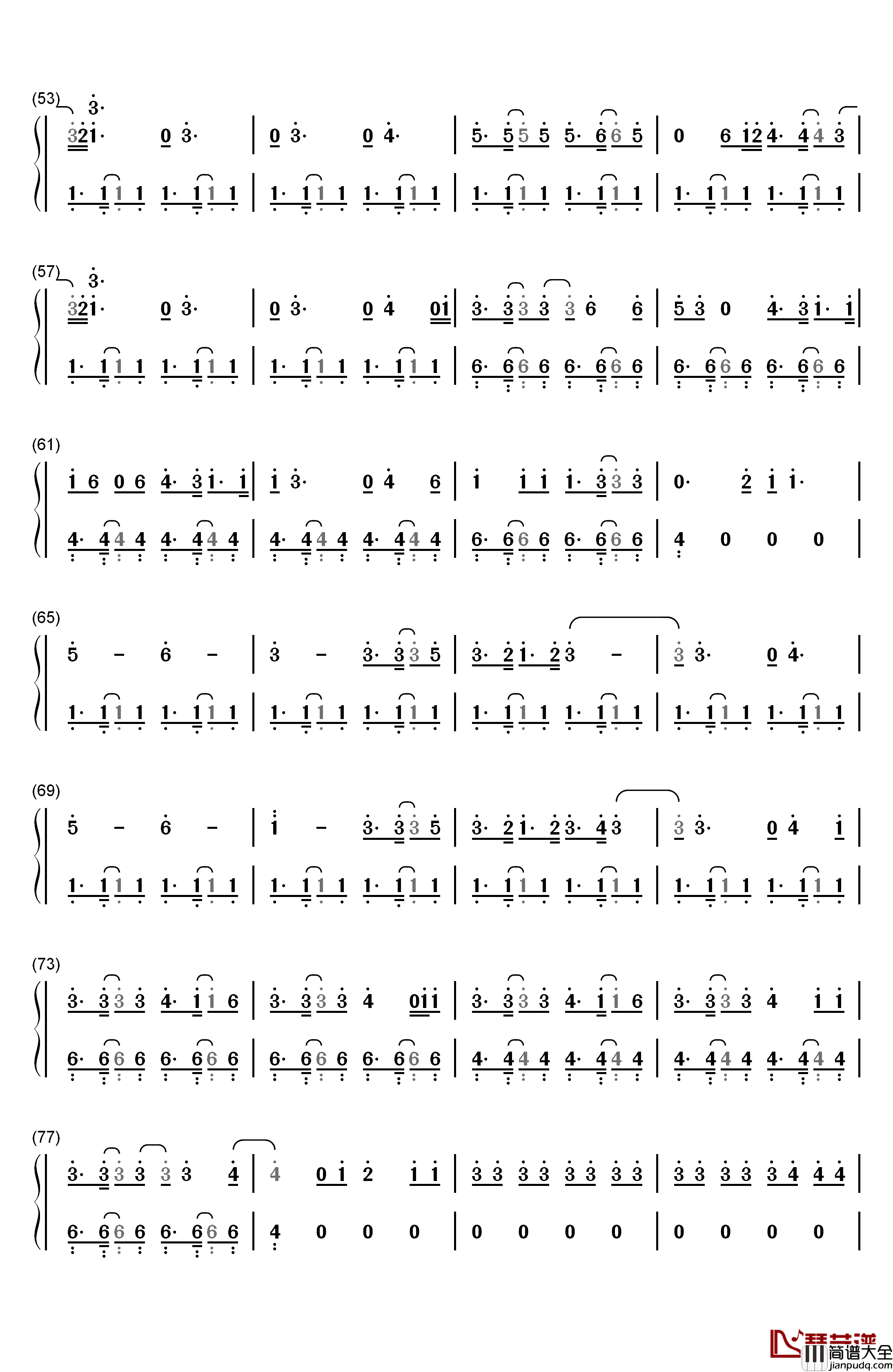 I_Lived钢琴简谱_数字双手_OneRepublic