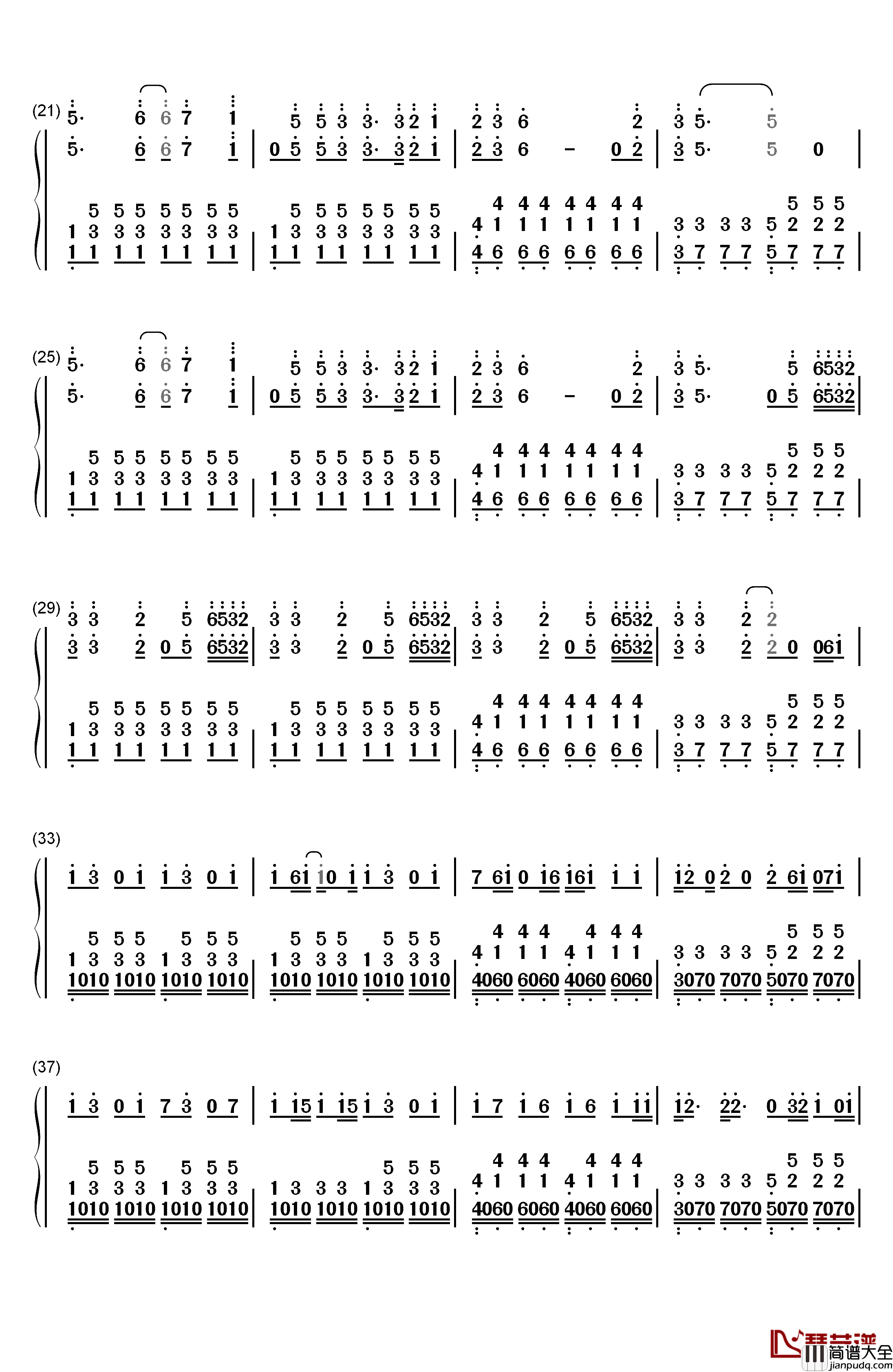 Secrets钢琴简谱_数字双手_Mary_Lambert_&_B.o.B