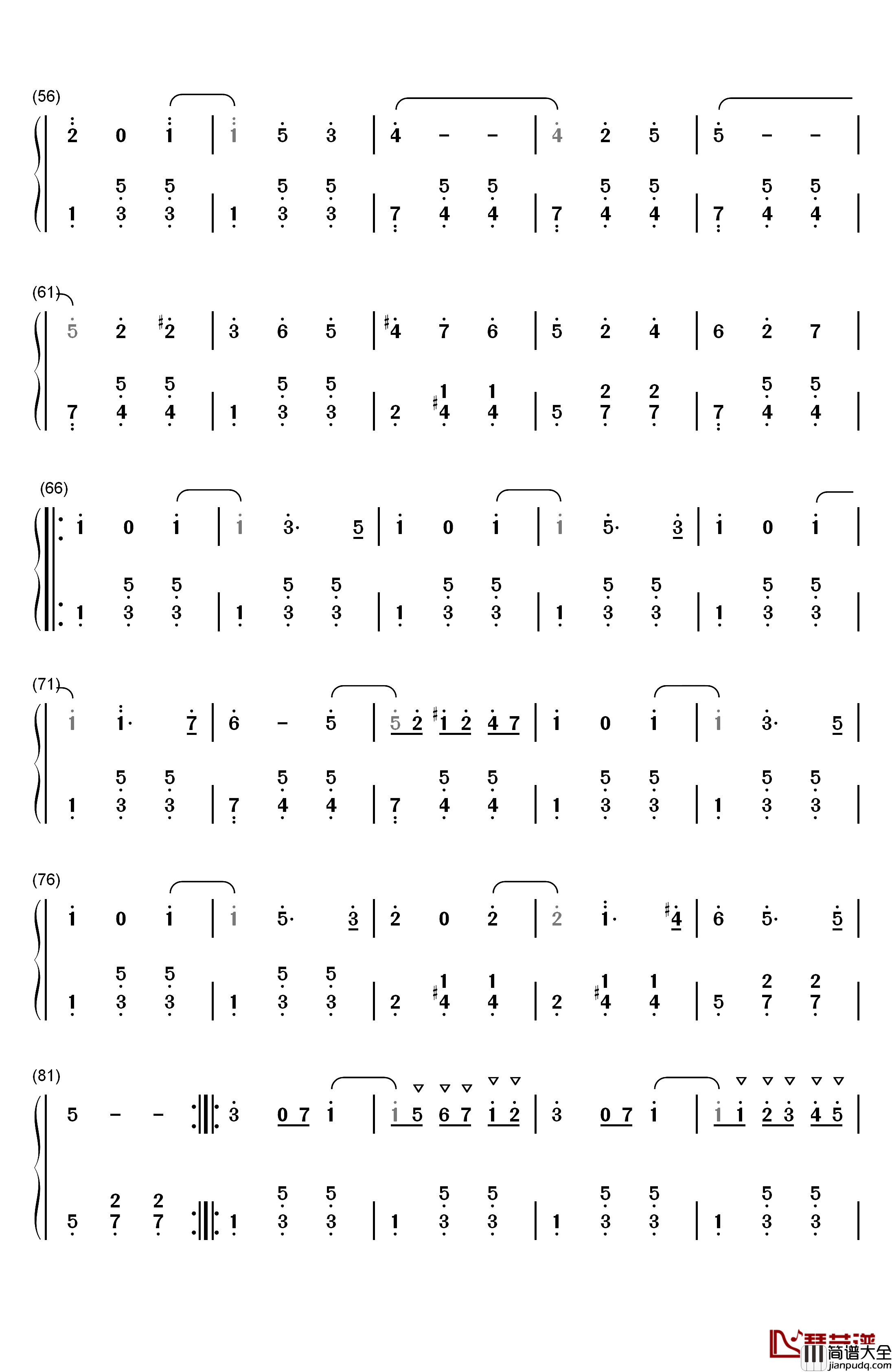浮士德圆舞曲钢琴简谱_数字双手_夏尔•古诺