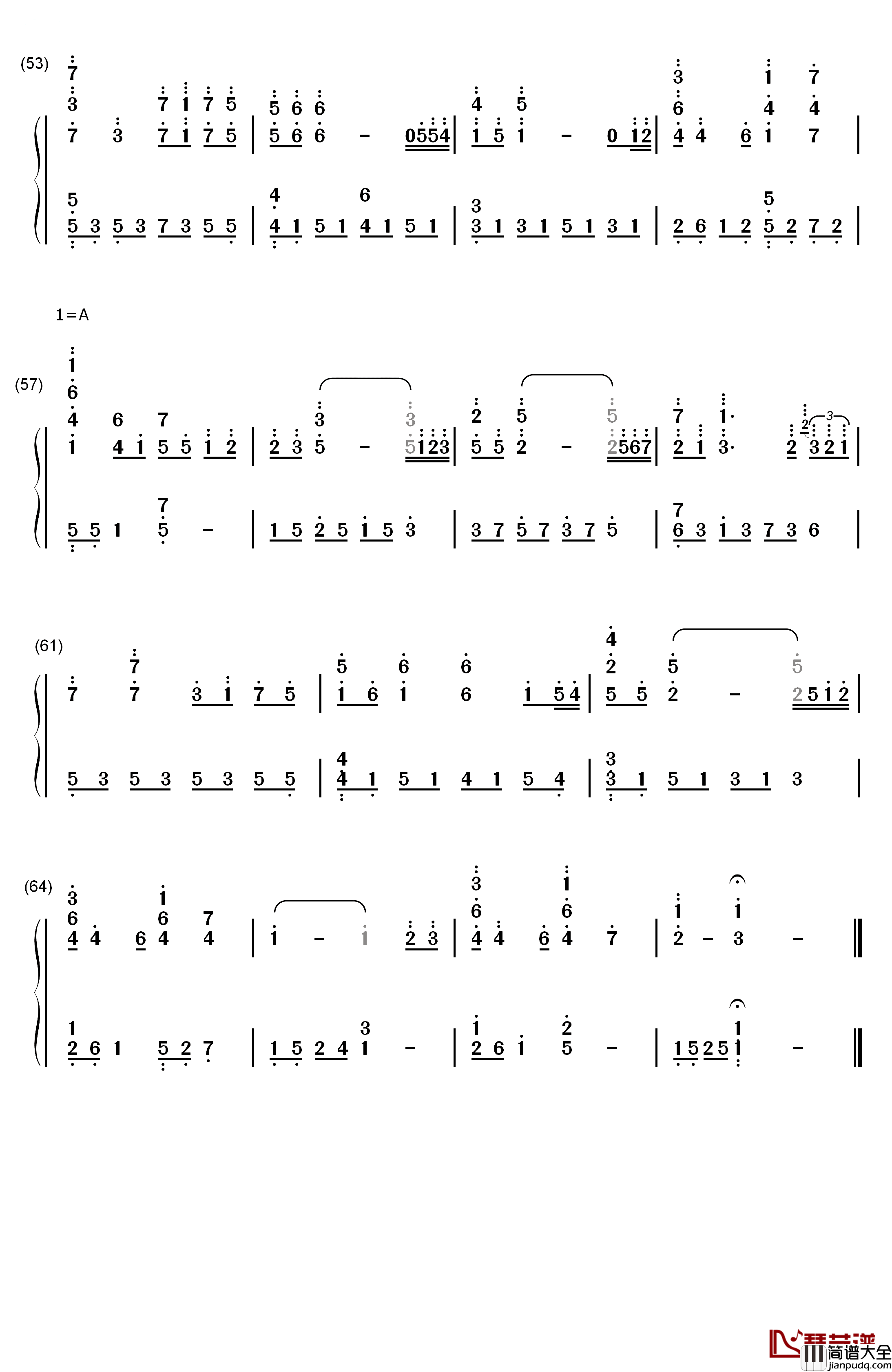 Kiss_the_Rain原版钢琴简谱_数字双手_李闰珉
