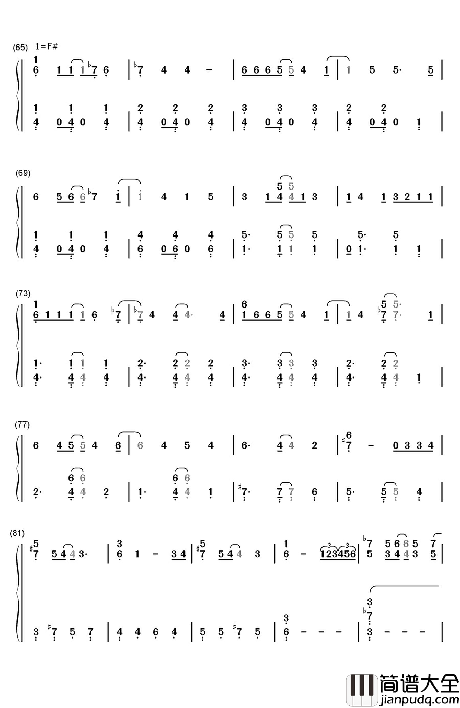 For_the_First_Time_in_Forever钢琴简谱_数字双手_Kristen_Bell_&_Idina_Menzel