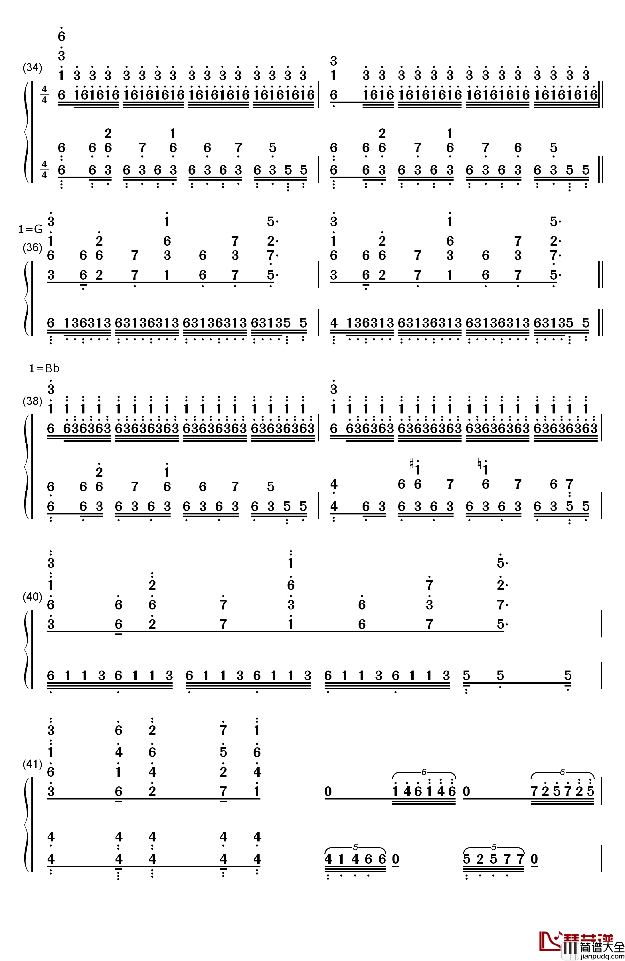 红莲之弓矢钢琴简谱_数字双手_Linked_Horizon