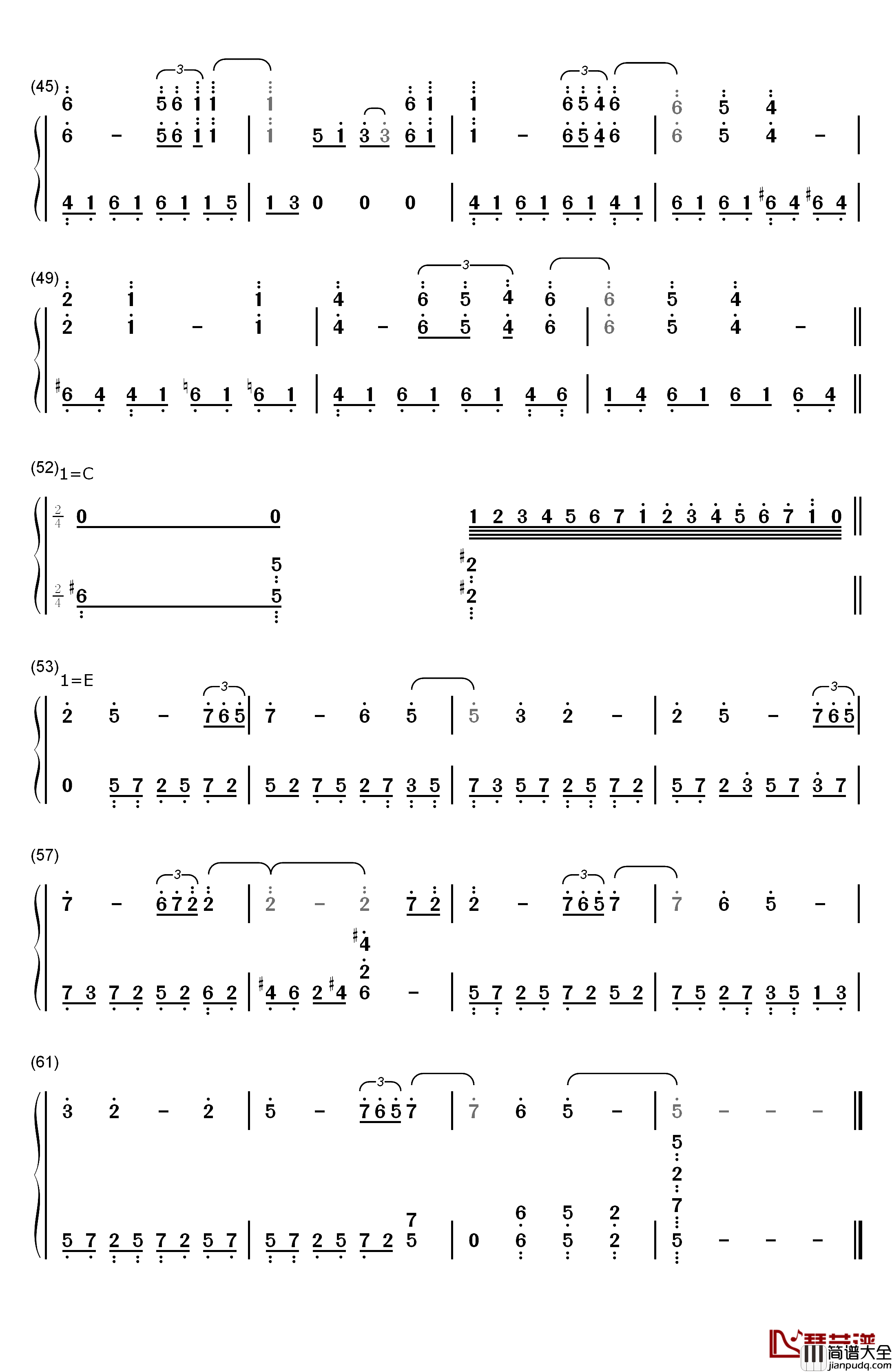 Amazing_Grace钢琴简谱_数字双手_约翰·牛顿__John_Newton