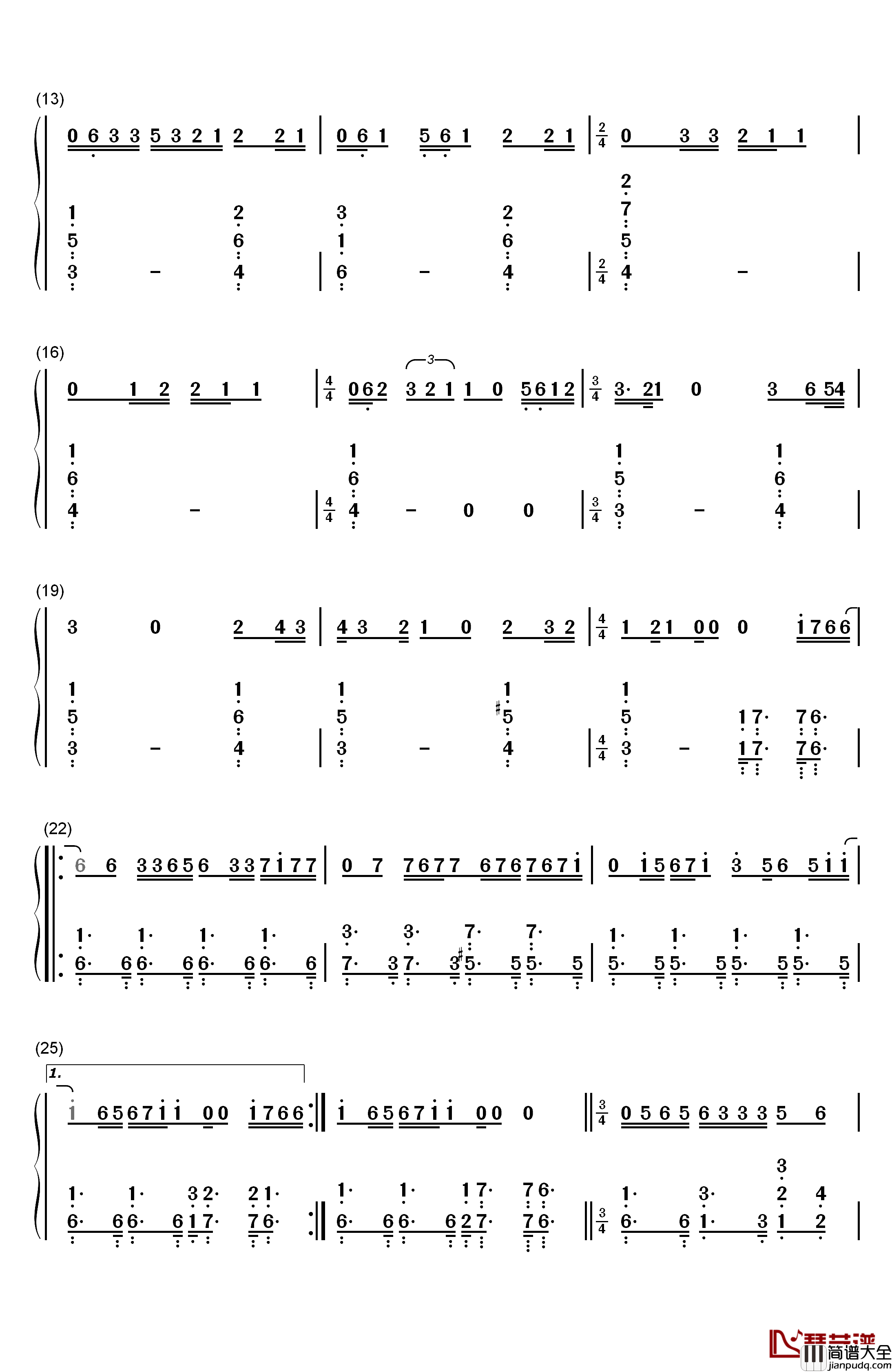 Take_Me_to_Church钢琴简谱_数字双手_Hozier