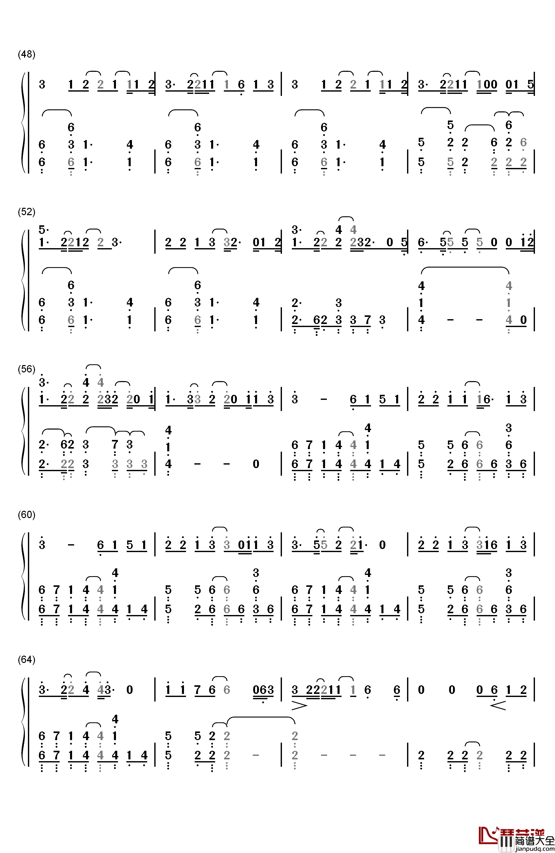 I_See_Fire钢琴简谱_数字双手_Ed_Sheeran