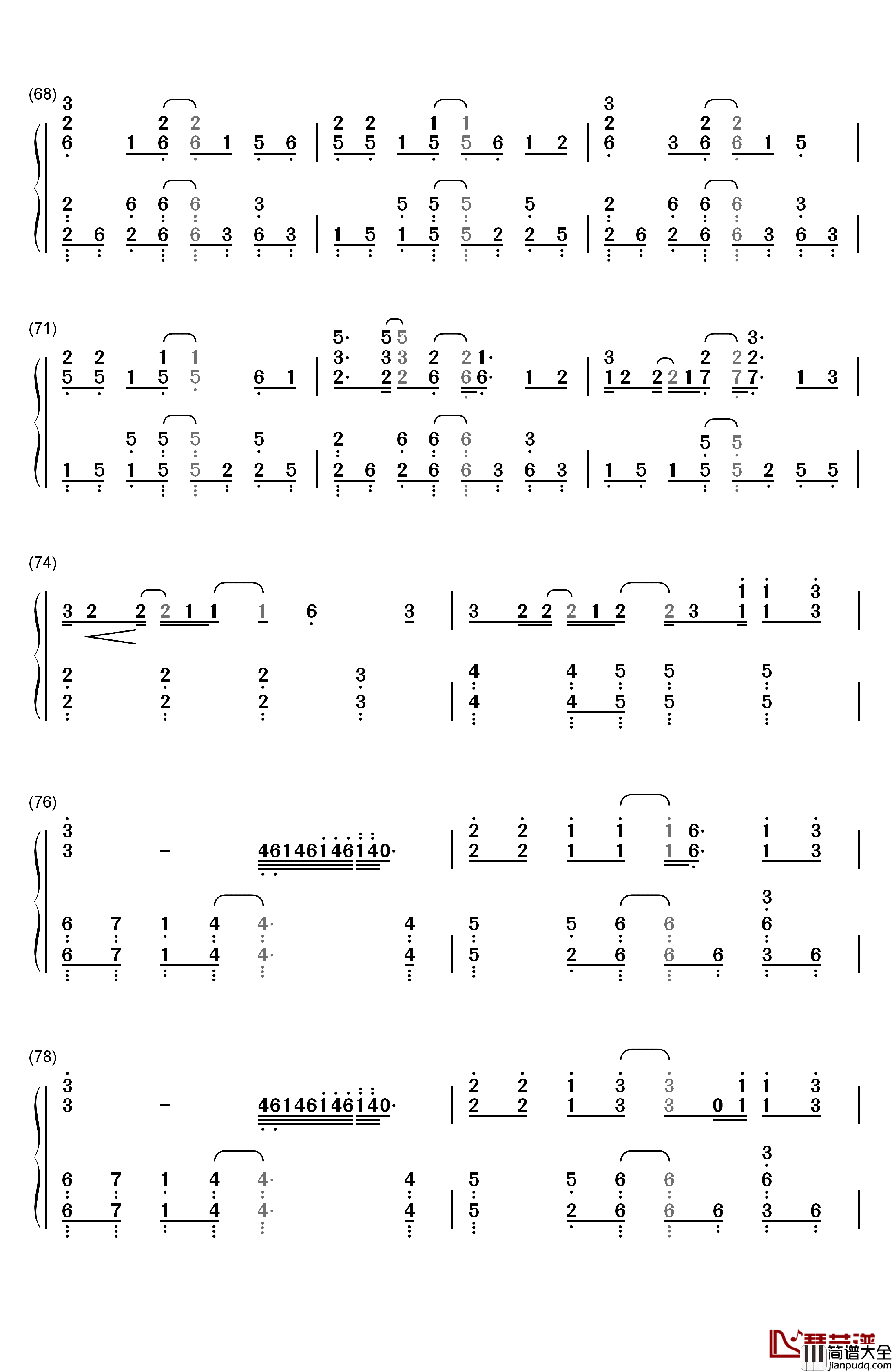 I_See_Fire钢琴简谱_数字双手_Ed_Sheeran