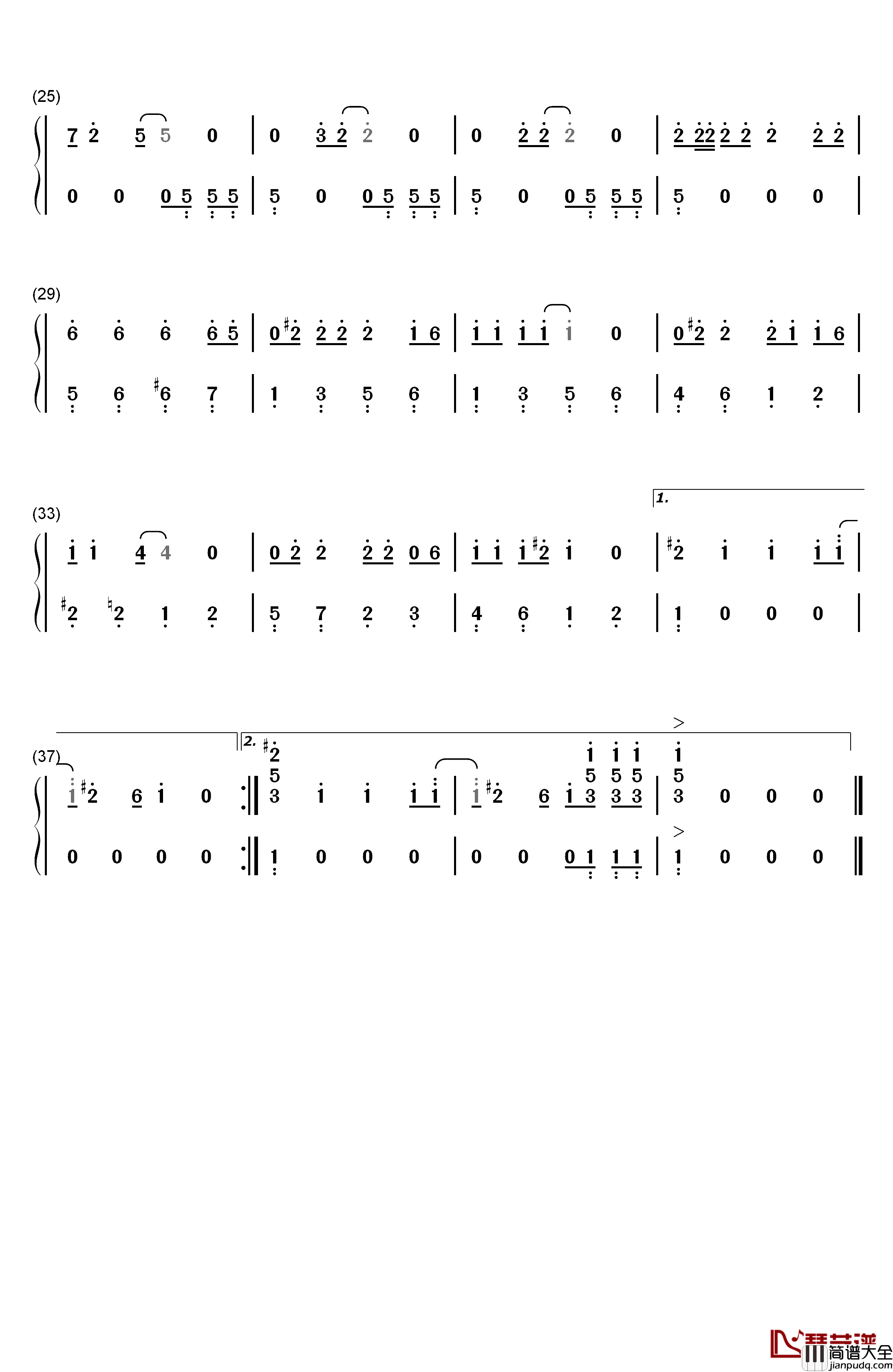 Great_Balls_of_Fire钢琴简谱_数字双手_Jerry_Lee_Lewis