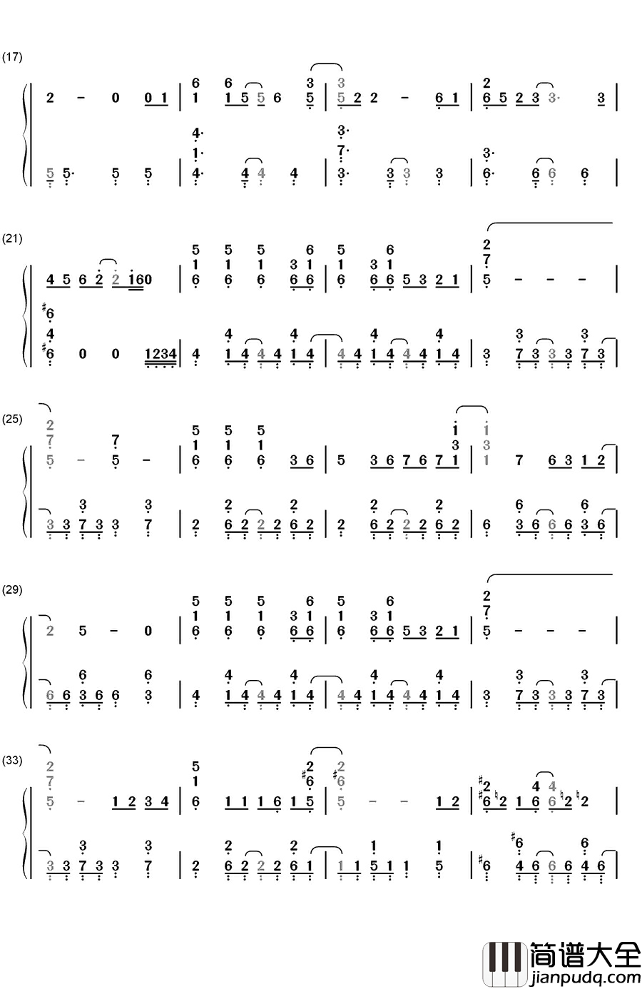 创圣のアクエリオン钢琴简谱_数字双手_AKINO