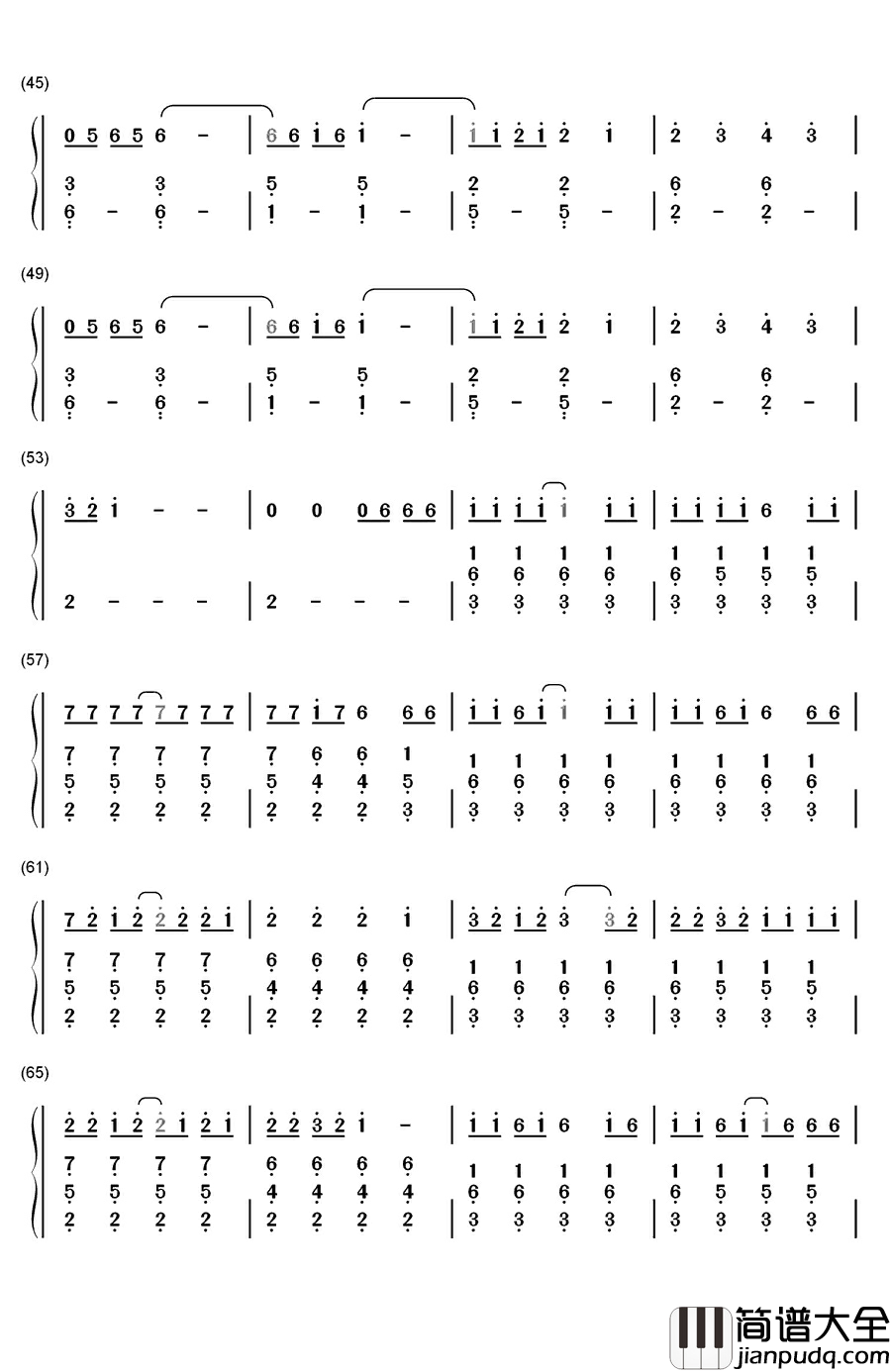 Irresistible钢琴简谱_数字双手_Fall_Out_Boy