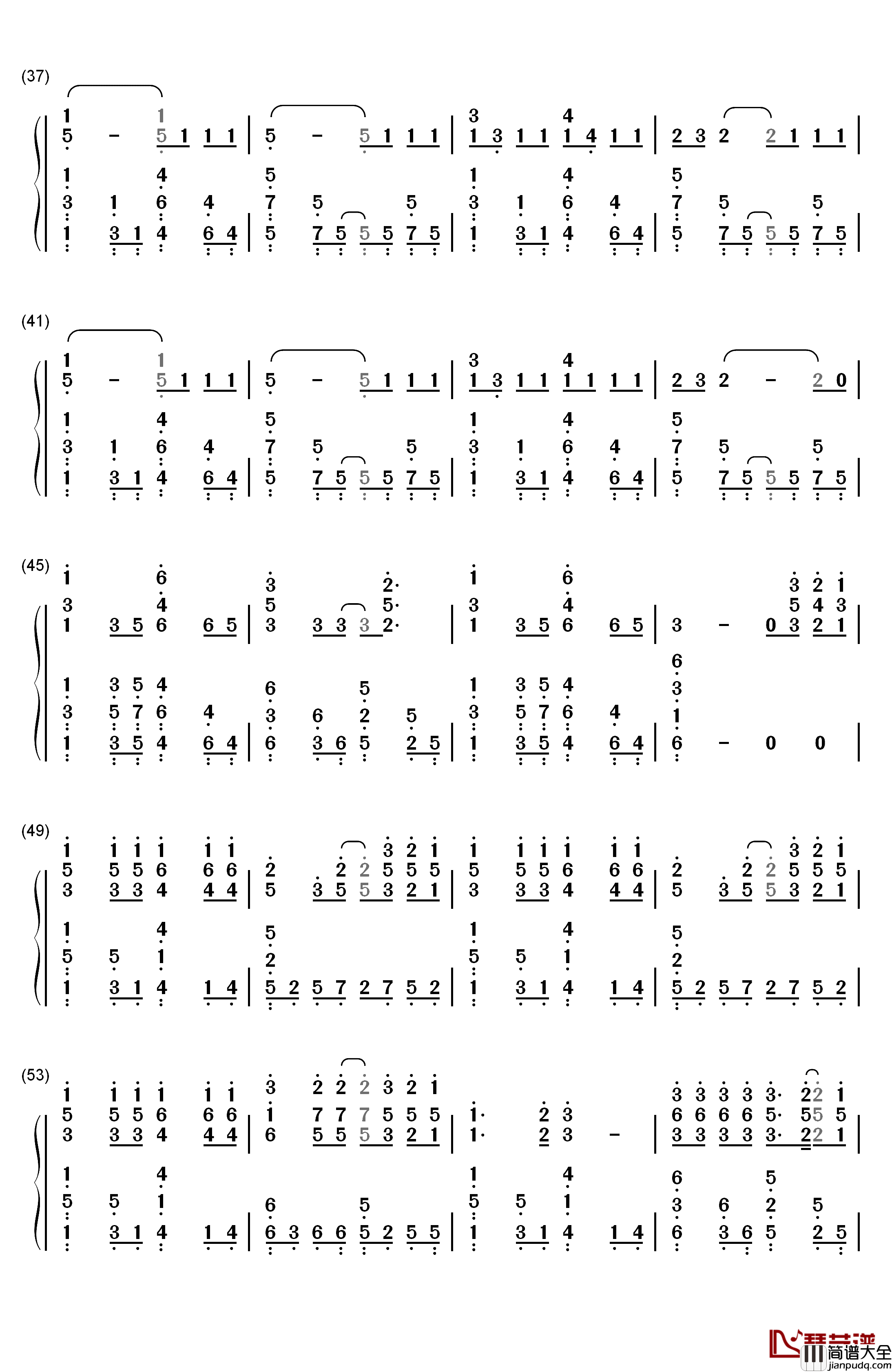 What_Makes_You_Beautiful钢琴简谱_数字双手_One_Direction