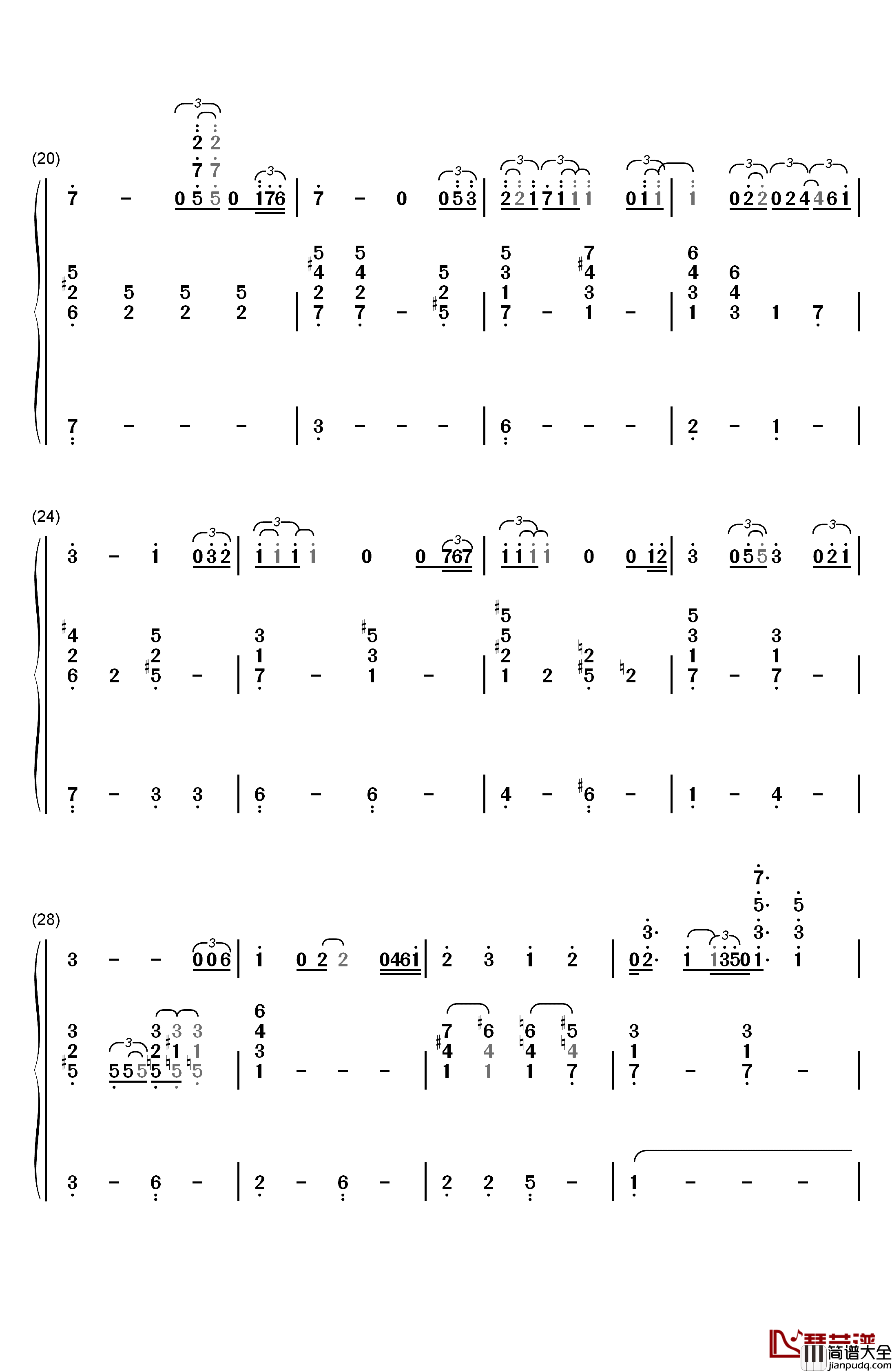 My_Foolish_Heart钢琴简谱_数字双手_Bill_Evans