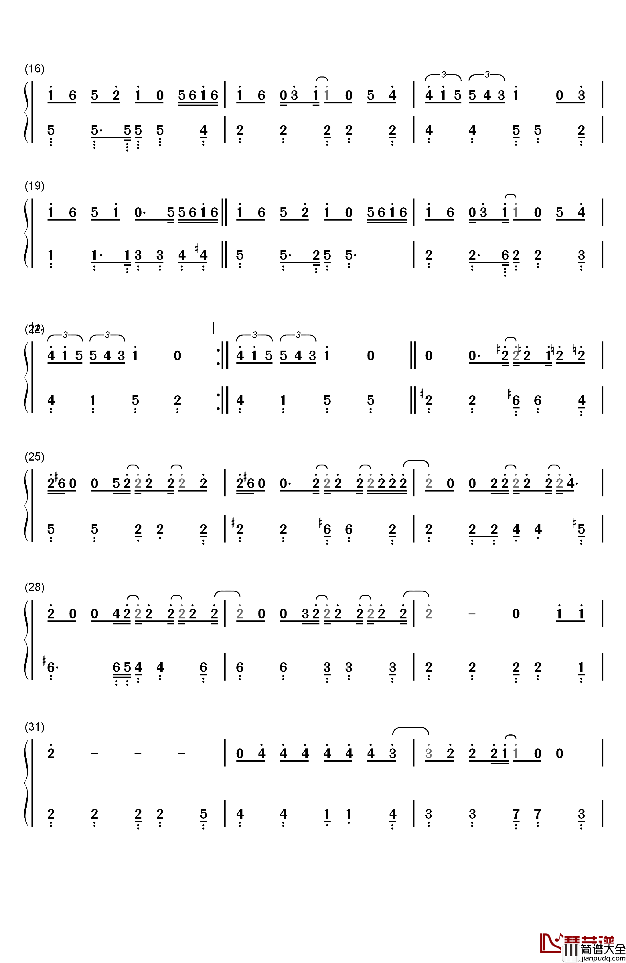 I_Try钢琴简谱_数字双手_Macy_Gray