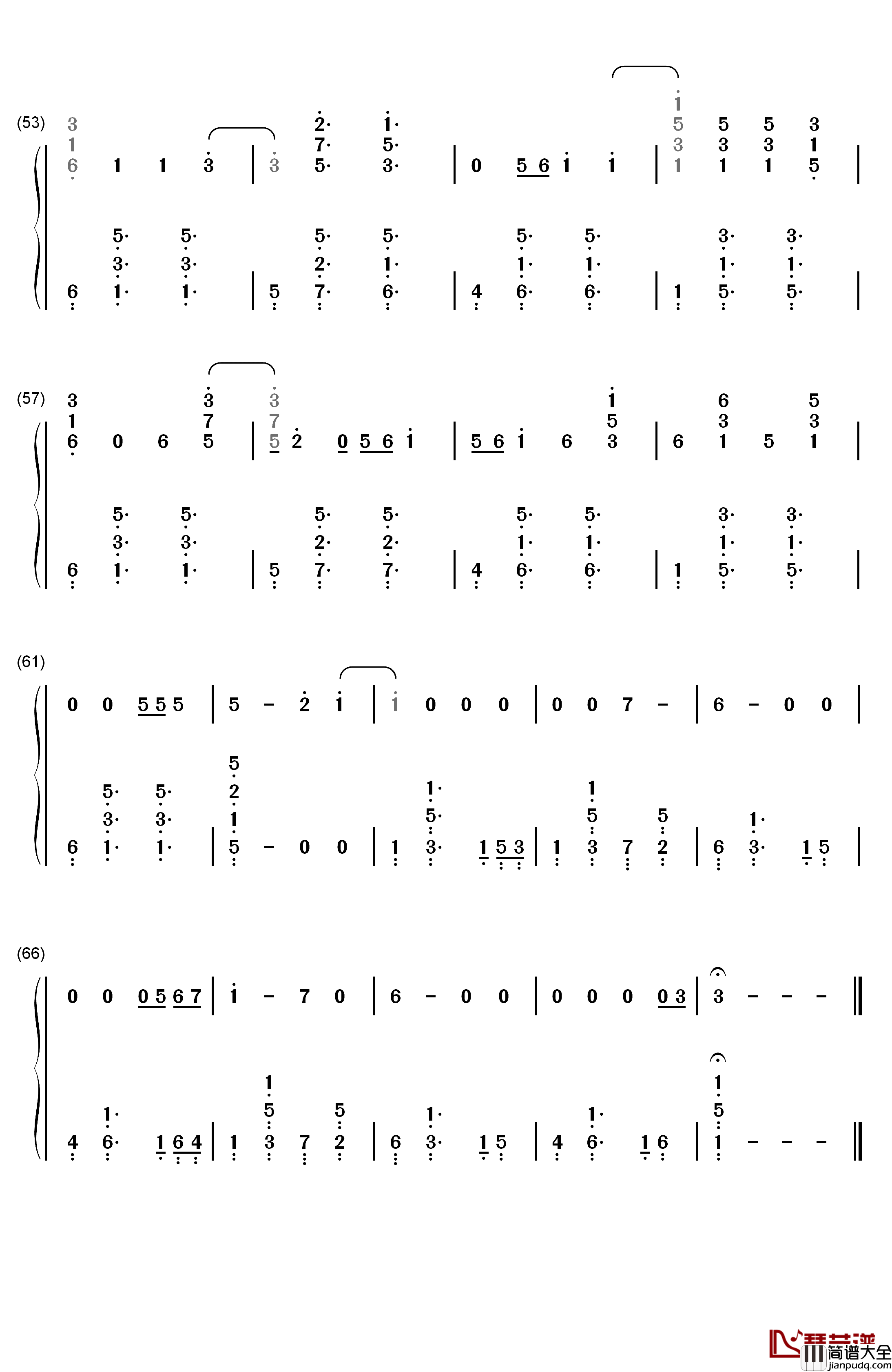 Bright钢琴简谱_数字双手_Echosmith