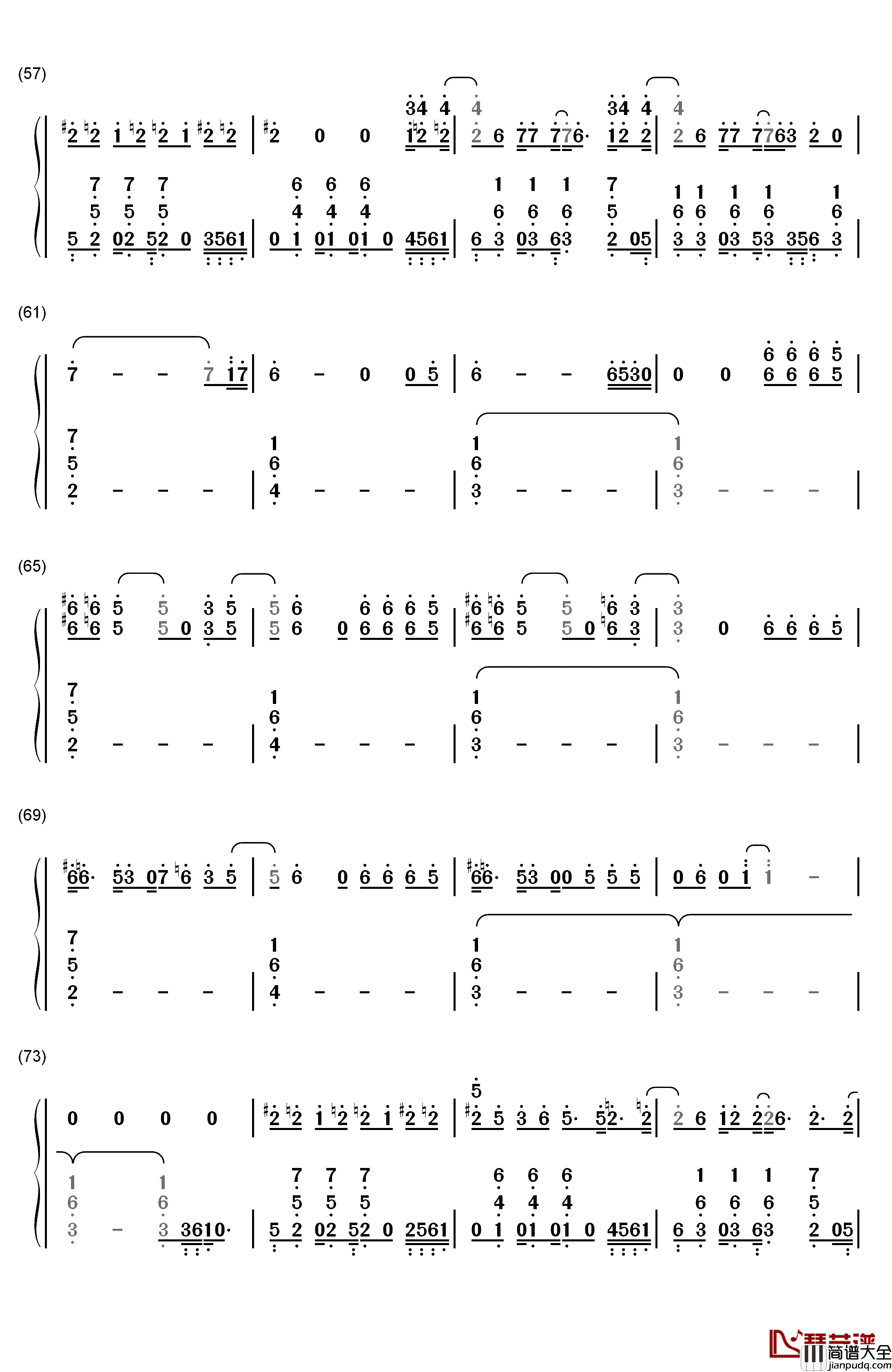 Can't_Feel_My_Face钢琴简谱_数字双手_The_Weeknd