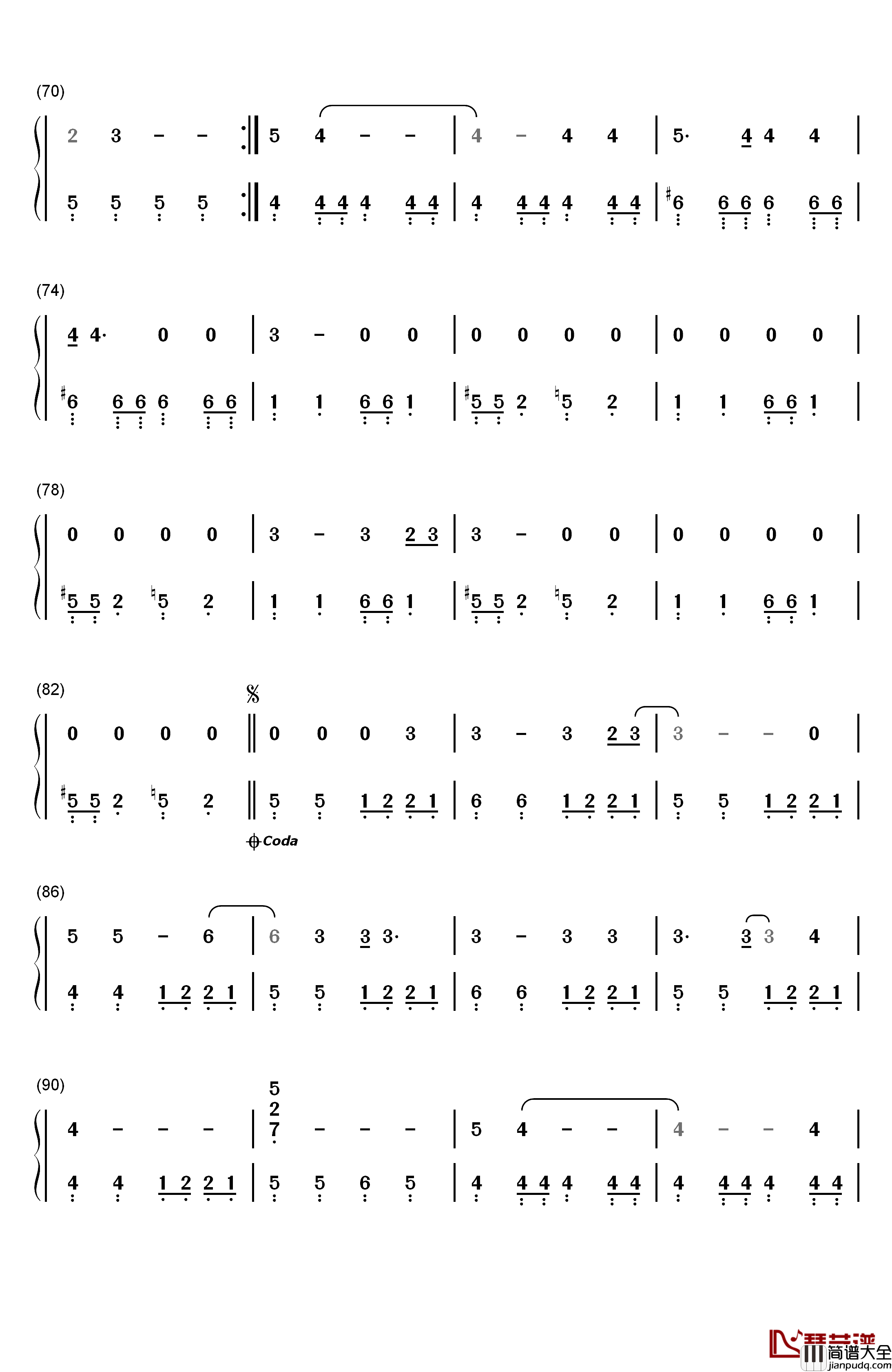 Just_a_Girl钢琴简谱_数字双手_No_Doubt