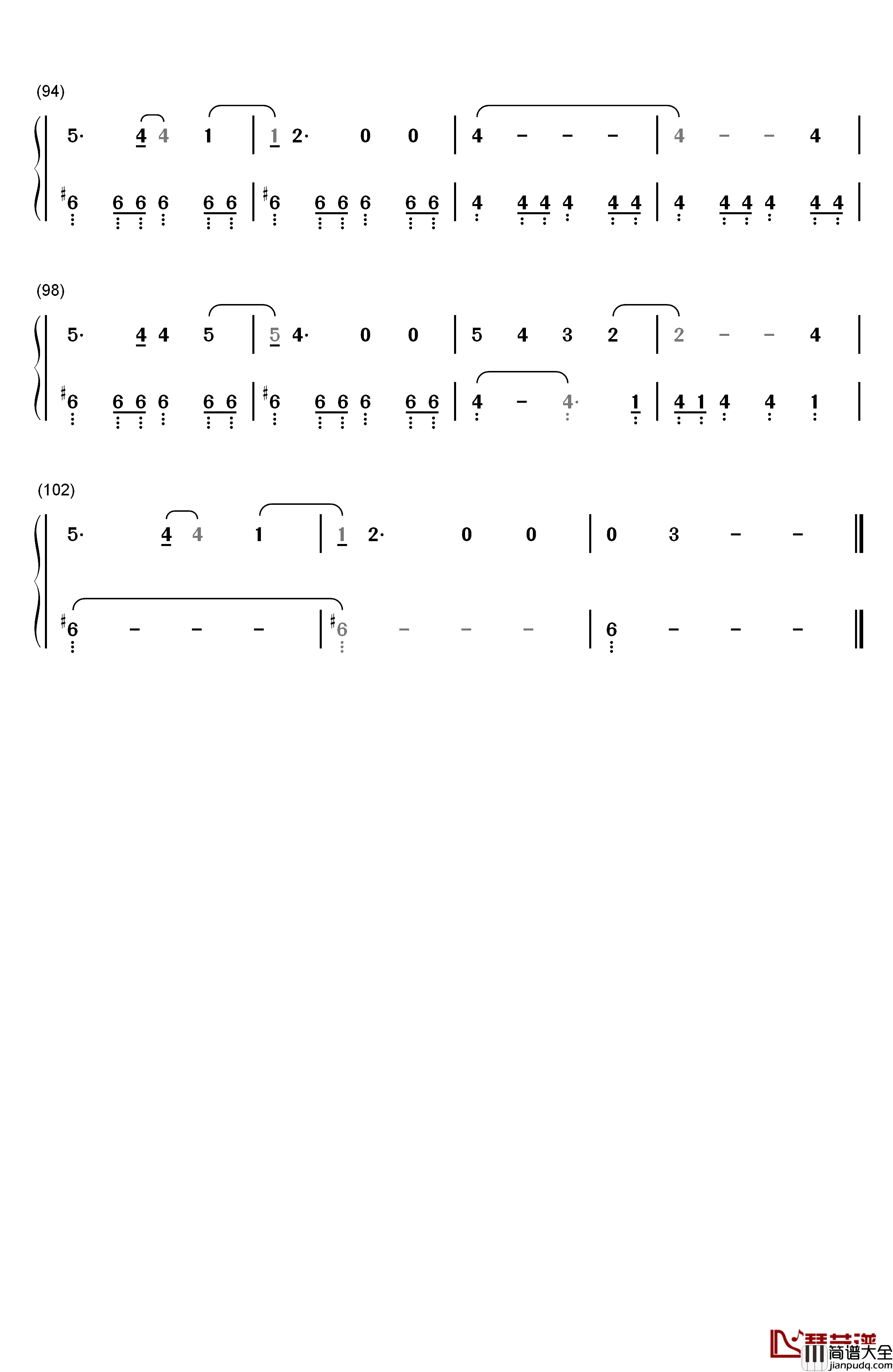 Just_a_Girl钢琴简谱_数字双手_No_Doubt