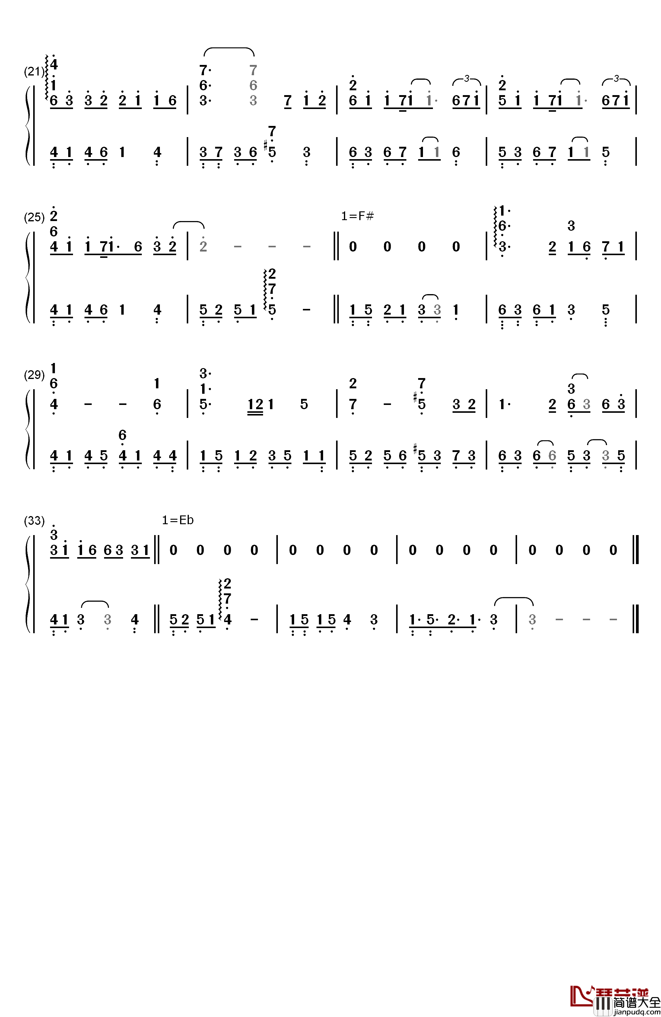 人类的光钢琴简谱_数字双手_矢野立美